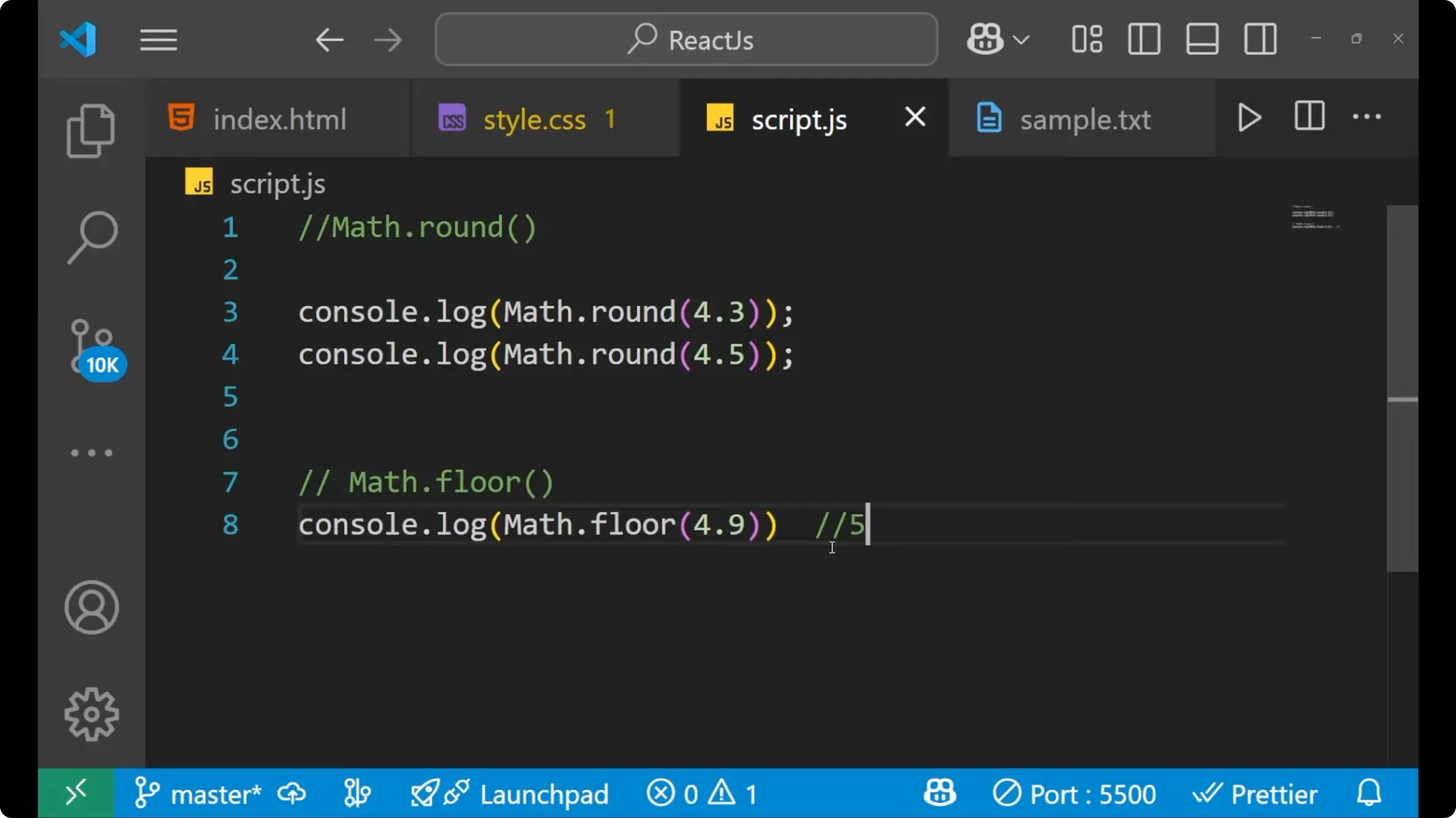 Master JavaScript Rounding: Math.round(), floor(), and ceil Explained 7