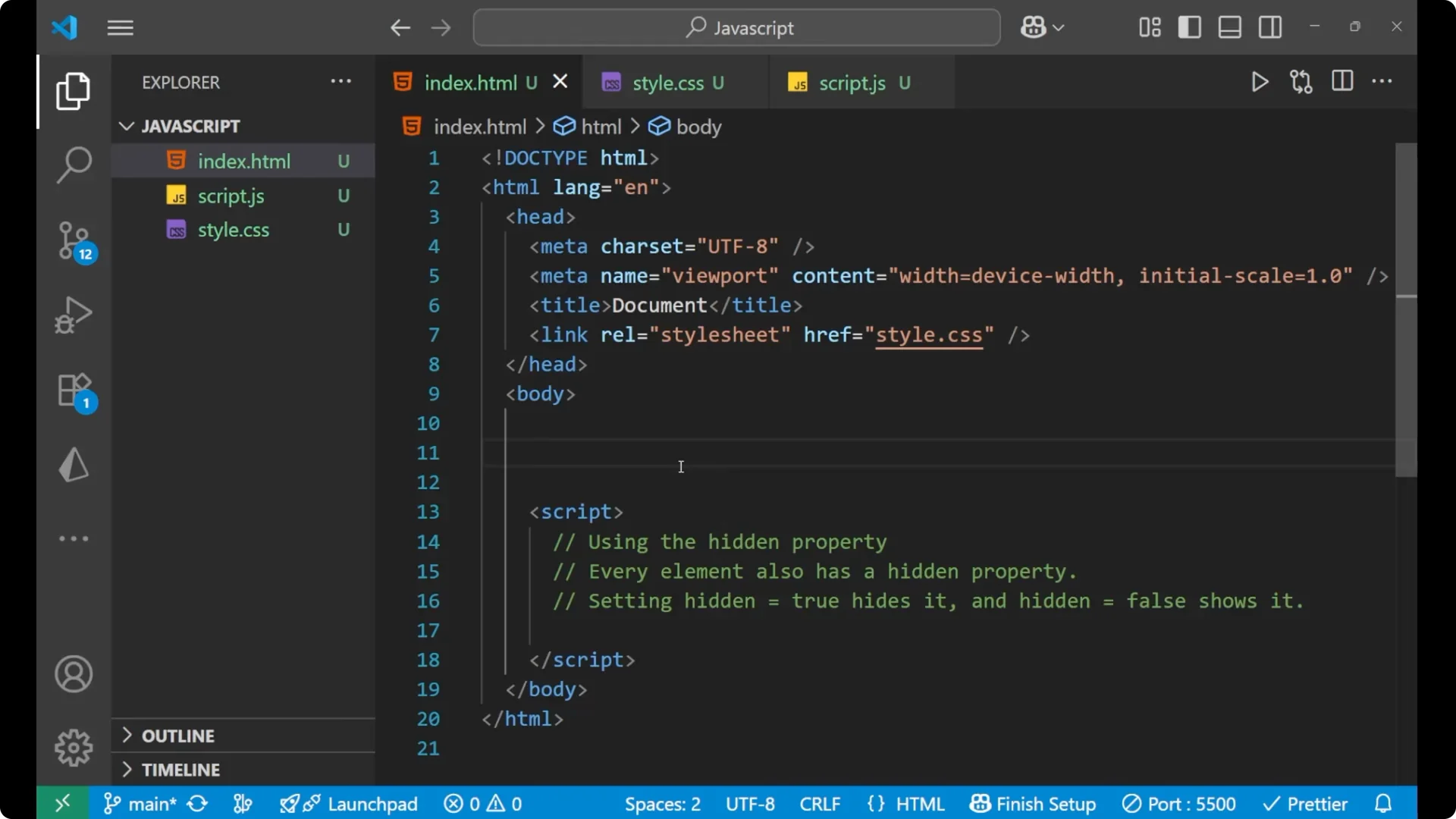 Master JavaScript Toggle: Show or Hide Elements Easily  1