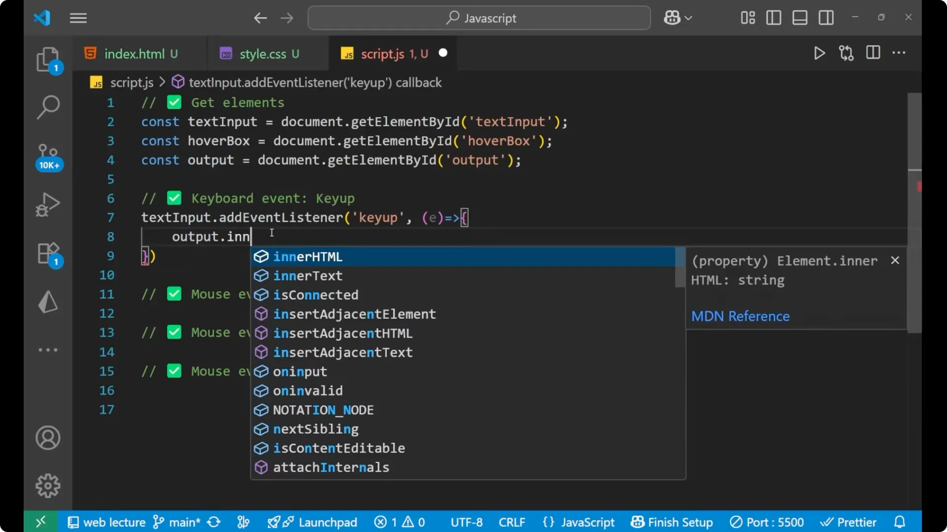 Master Keyboard and Mouse Events in JavaScript: A Practical Guide screenshot 14