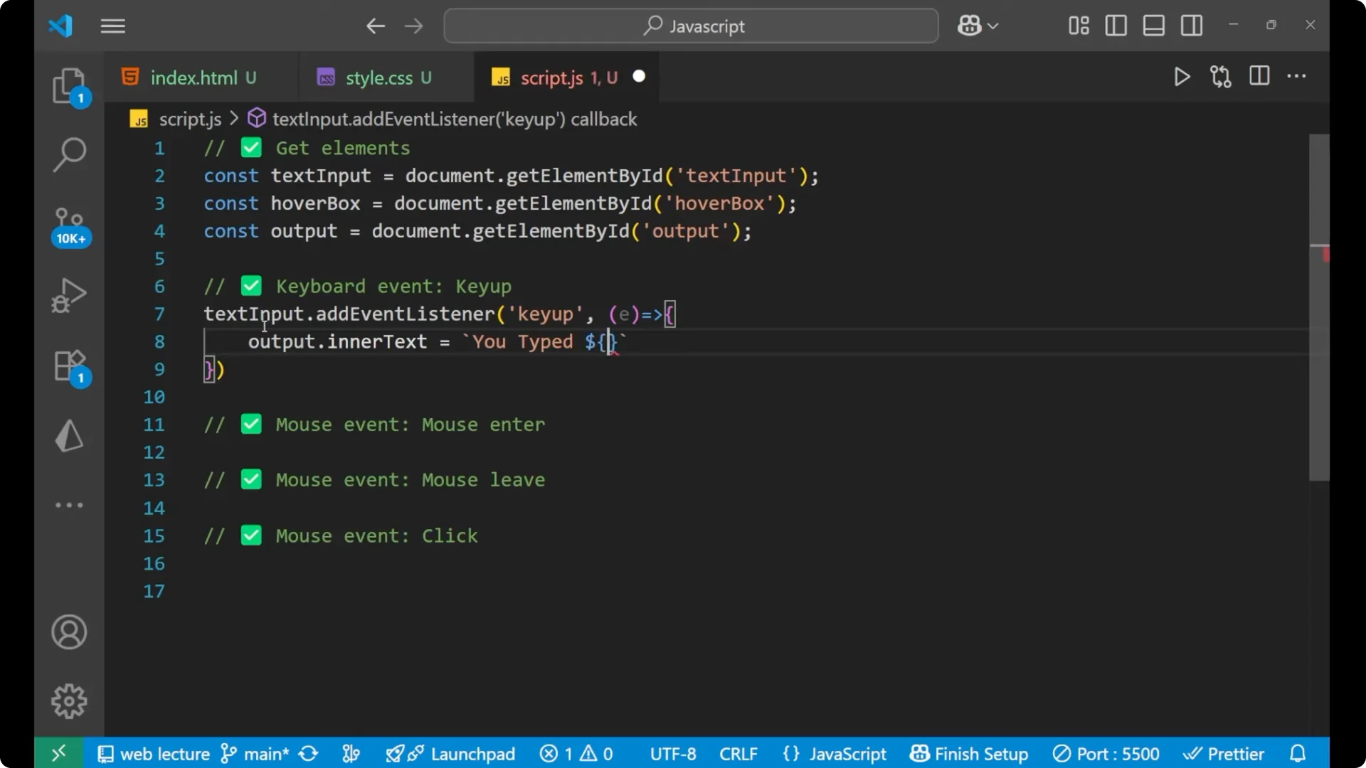 Master Keyboard and Mouse Events in JavaScript: A Practical Guide screenshot 15