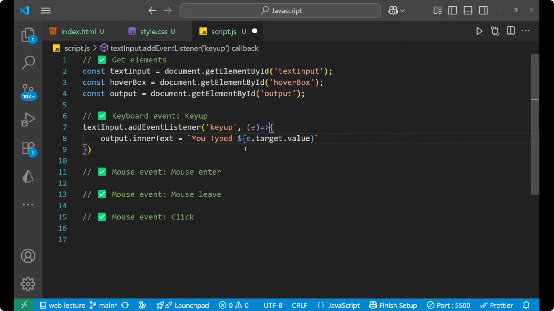Master Keyboard and Mouse Events in JavaScript: A Practical Guide screenshot 17