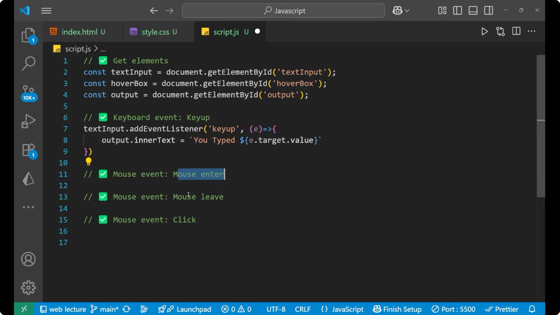 Master Keyboard and Mouse Events in JavaScript: A Practical Guide screenshot 18