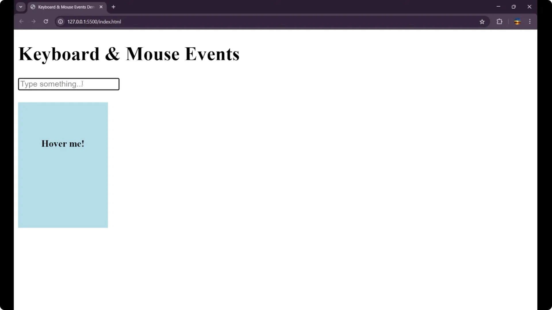 Master Keyboard and Mouse Events in JavaScript: A Practical Guide screenshot 24