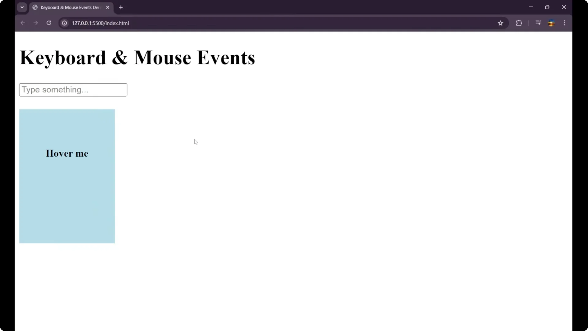 Master Keyboard and Mouse Events in JavaScript: A Practical Guide screenshot 8