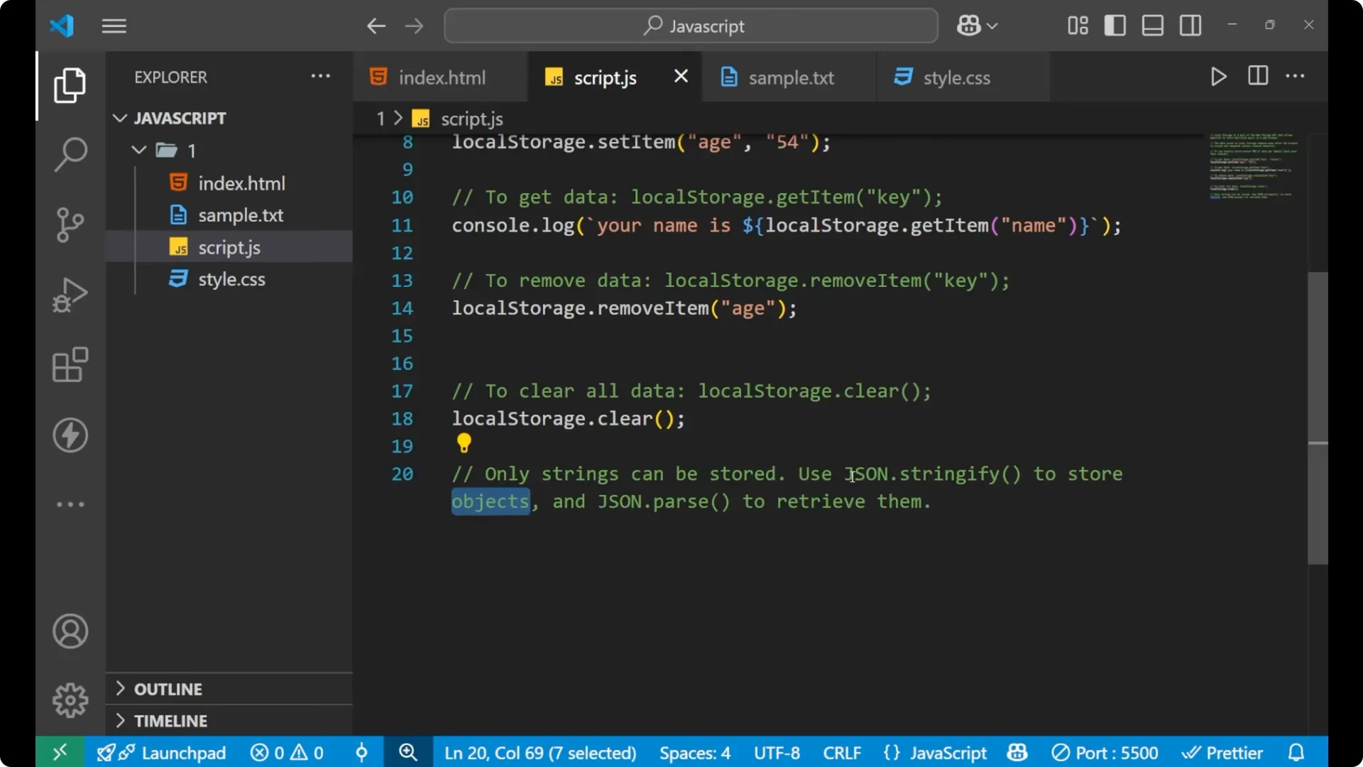 Master Local Storage in JavaScript: Save and Retrieve Data Easily  14