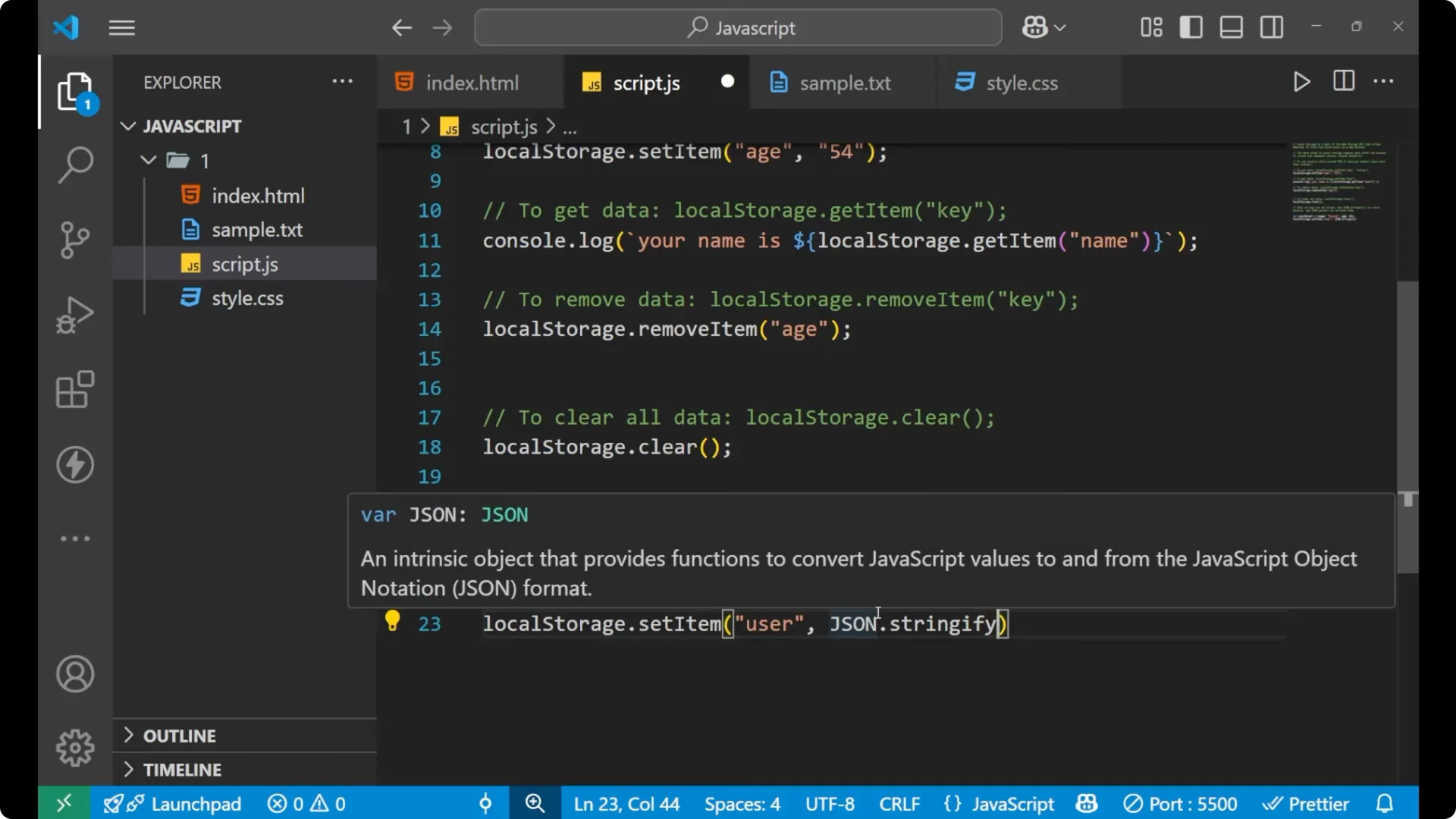 Master Local Storage in JavaScript: Save and Retrieve Data Easily  15