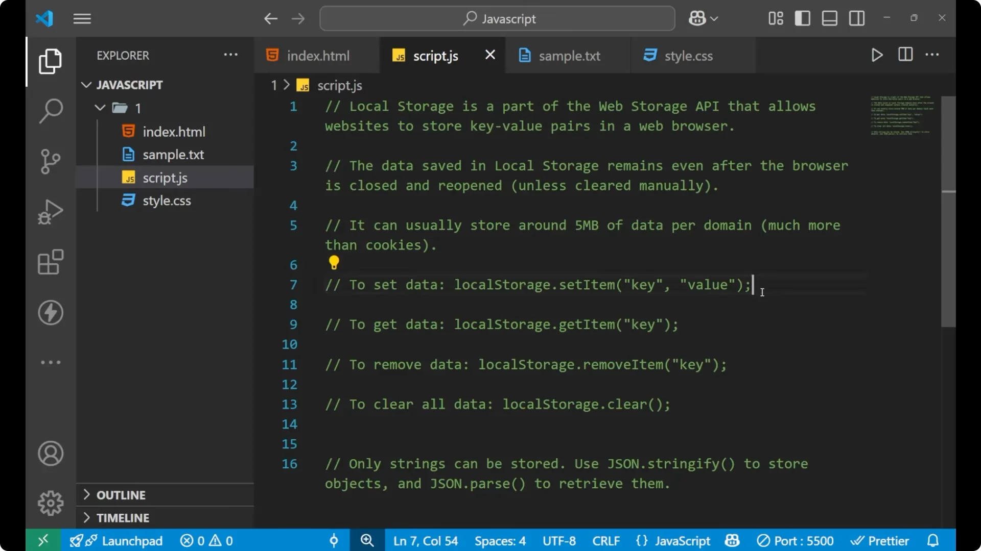 Master Local Storage in JavaScript: Save and Retrieve Data Easily  2