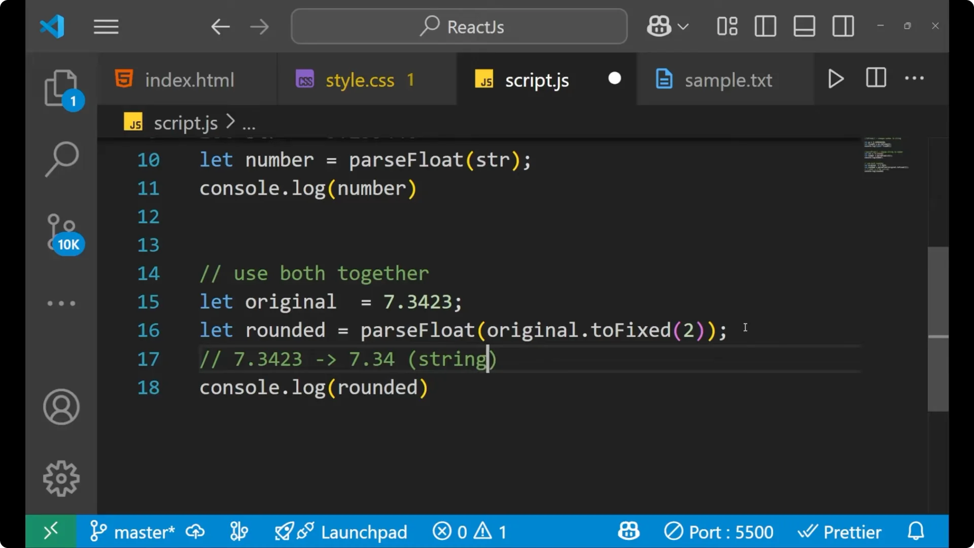 Master Number Formatting with toFixed() and parseFloat() in JS  8