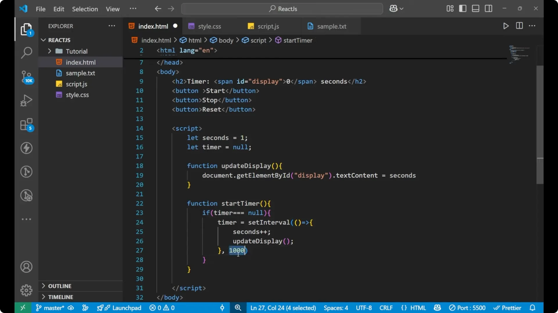 Master Simple JavaScript Timers with setTimeout and setInterval  10