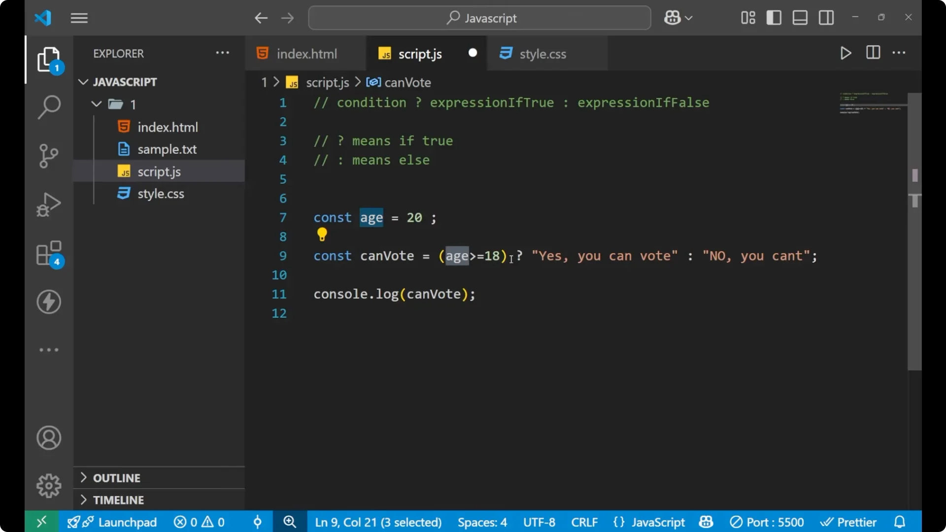 Master the JavaScript Ternary Operator: A Beginner's Guide 10