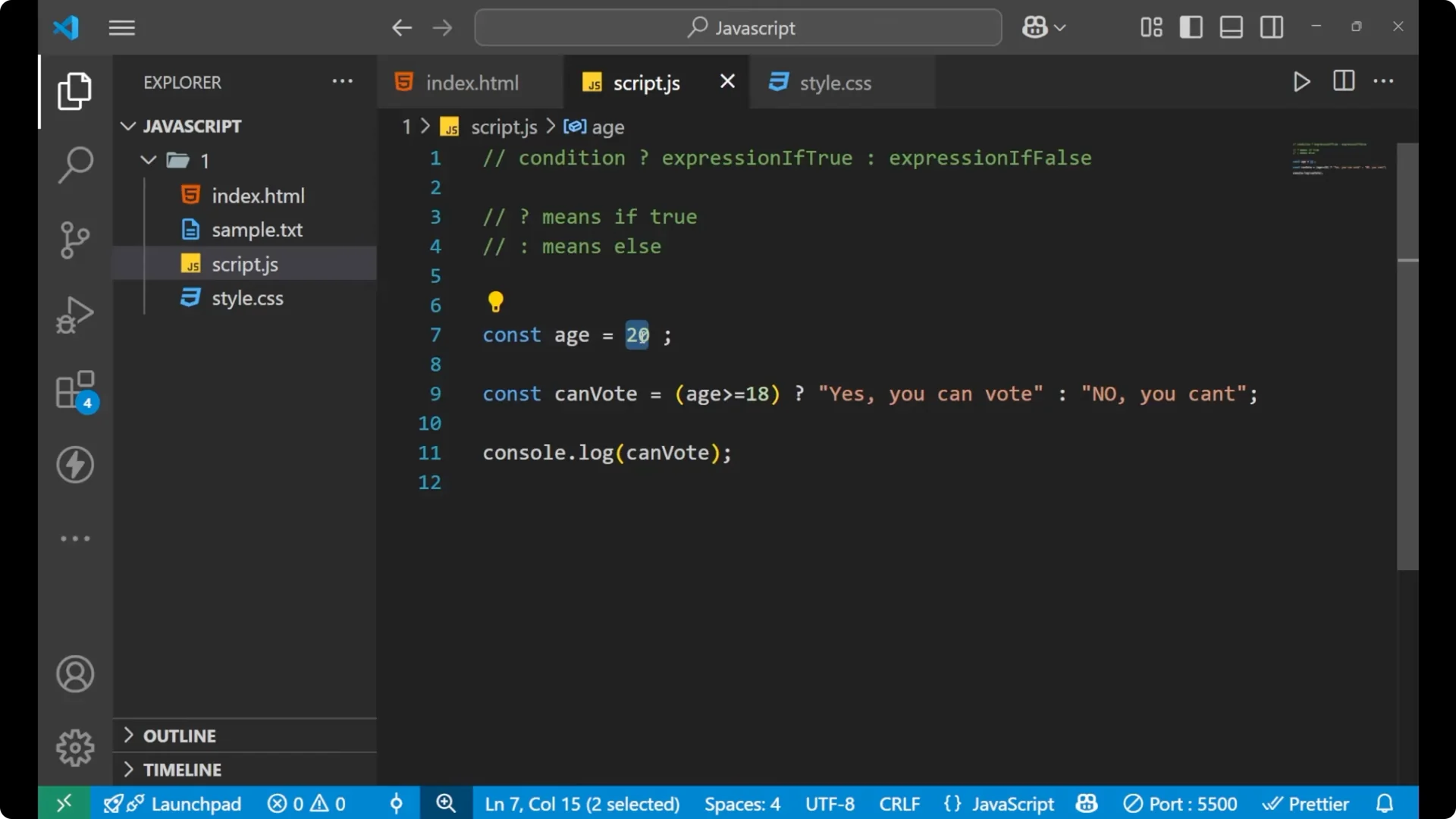 Master the JavaScript Ternary Operator: A Beginner's Guide  11