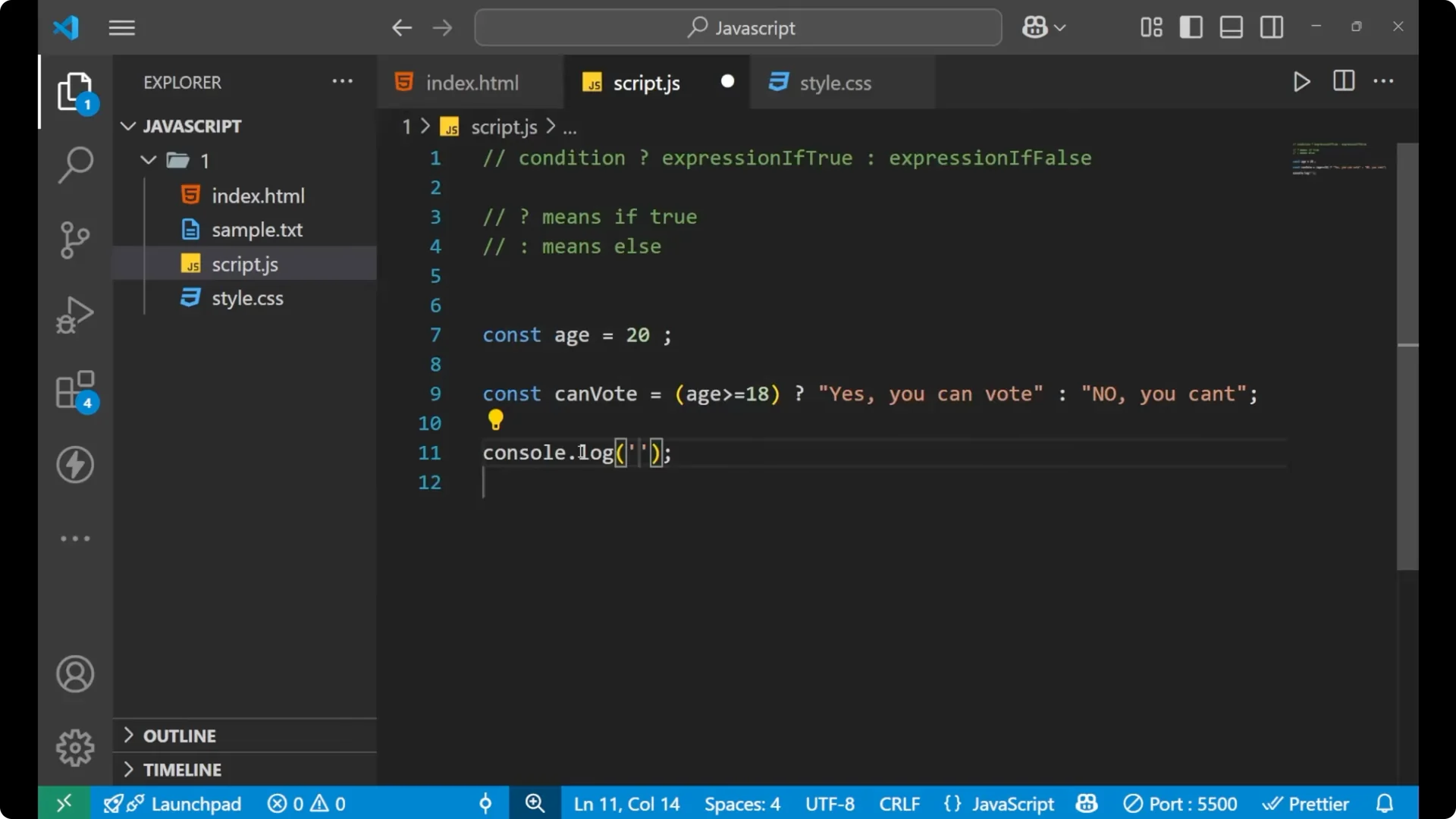 Master the JavaScript Ternary Operator: A Beginner's Guide 9