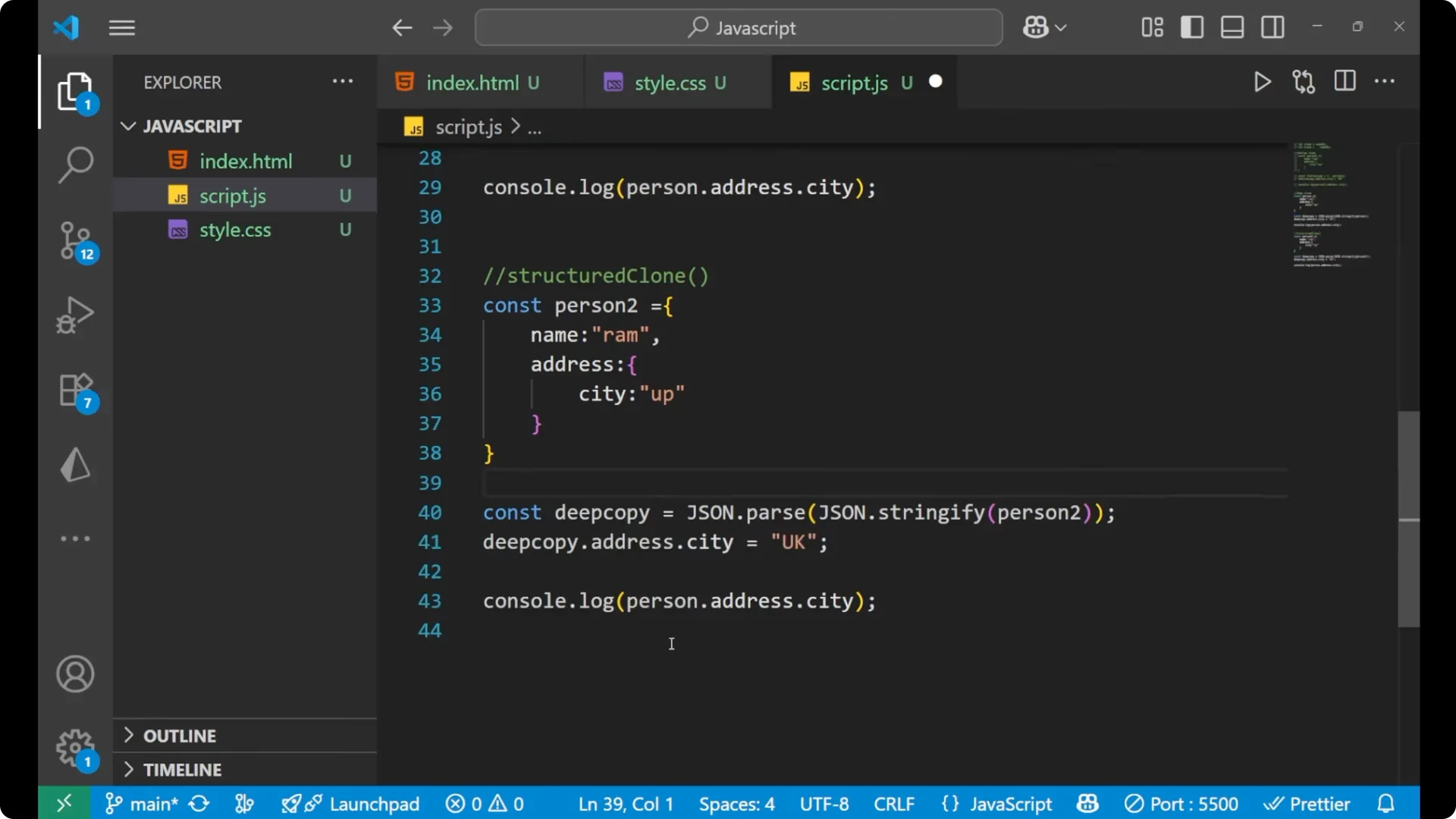 Mastering Deep Cloning in JavaScript: JSON, StructuredClone & More 11