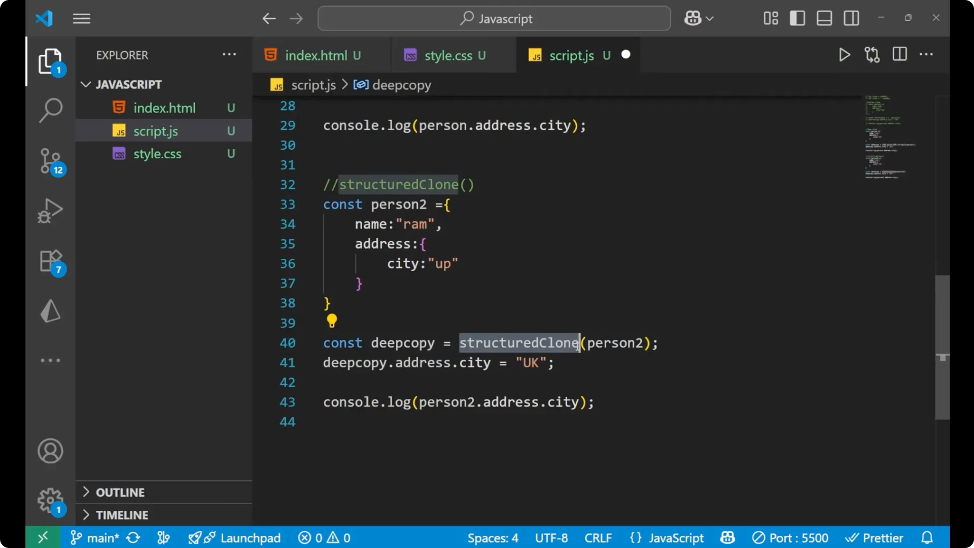 Mastering Deep Cloning in JavaScript: JSON, StructuredClone & More  12