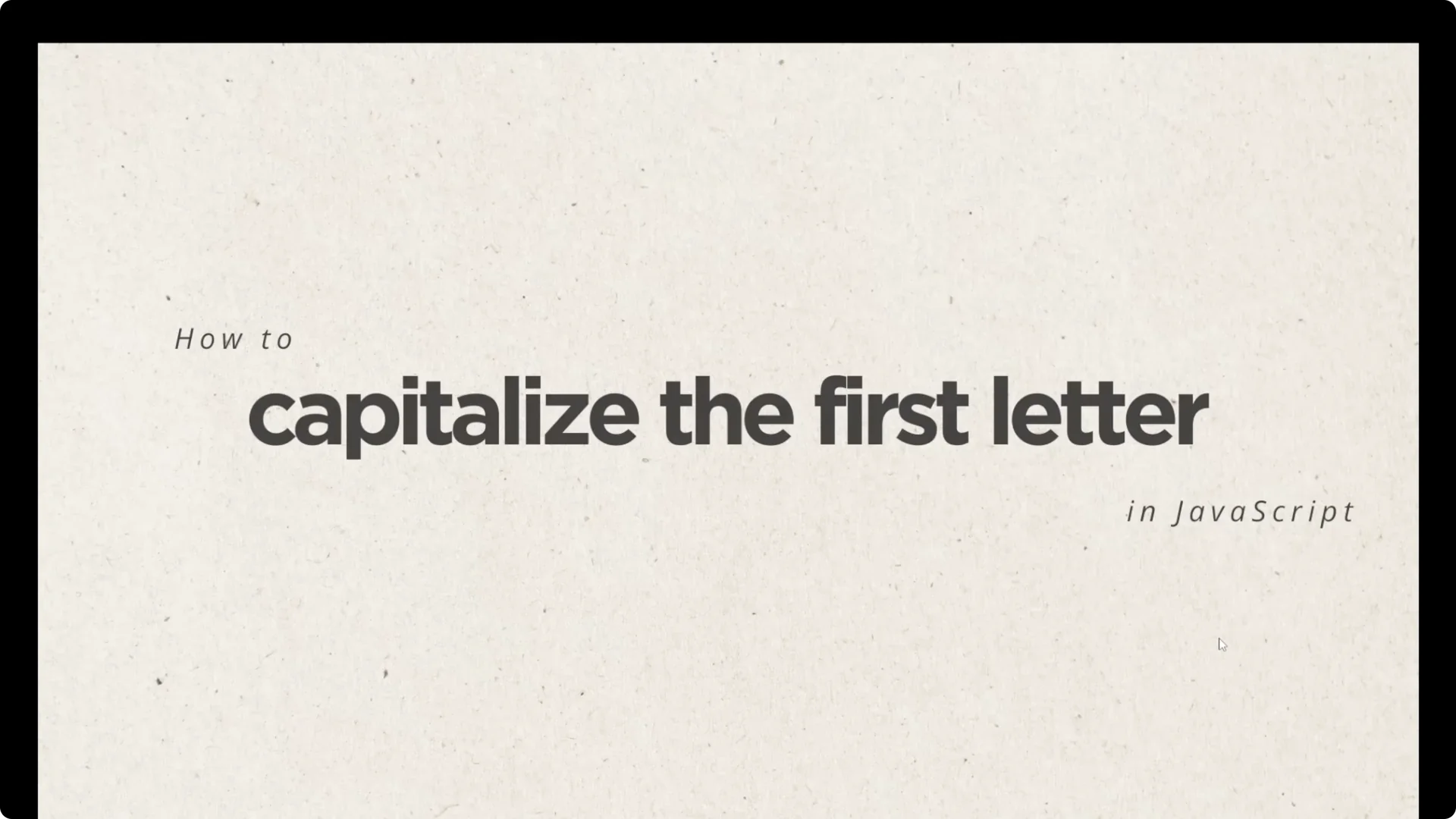 Mastering JavaScript: Capitalize the First Letter Easily 1
