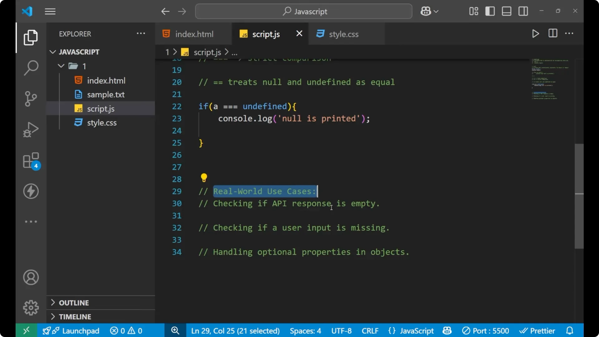 Mastering JavaScript: Easy Ways to Detect Undefined or Null 12