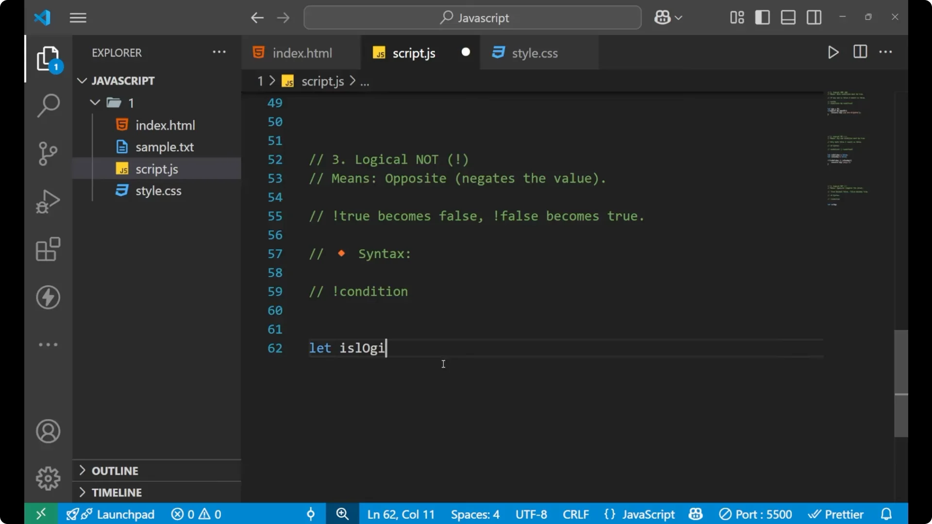 Mastering JavaScript Logical Operators: &&, ||, and ! Explained 19