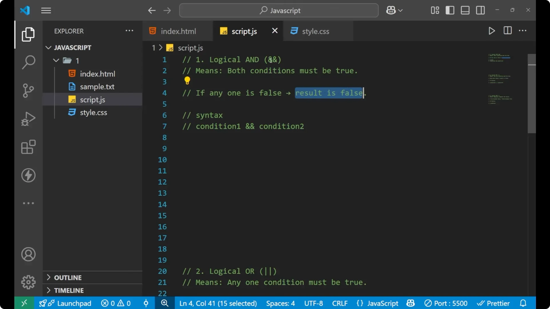 Mastering JavaScript Logical Operators: &&, ||, and ! Explained  2