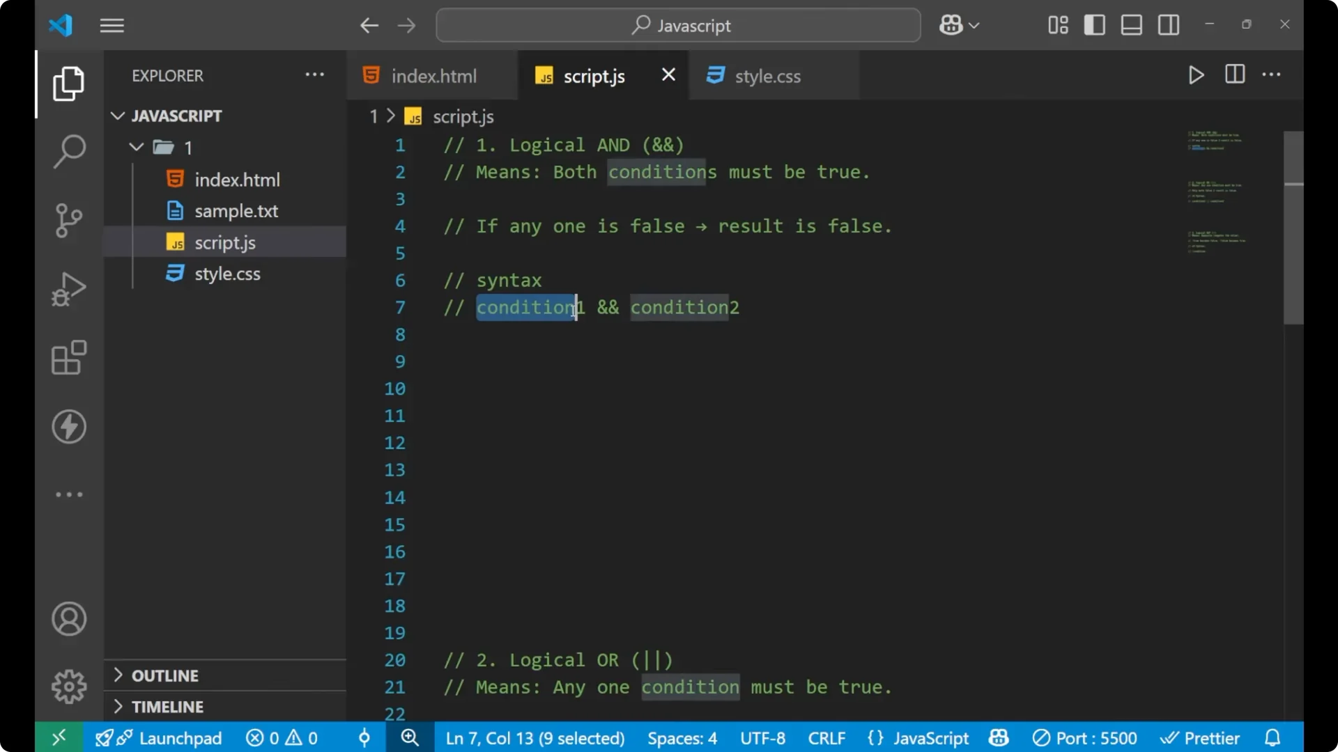 Mastering JavaScript Logical Operators: &&, ||, and ! Explained 3