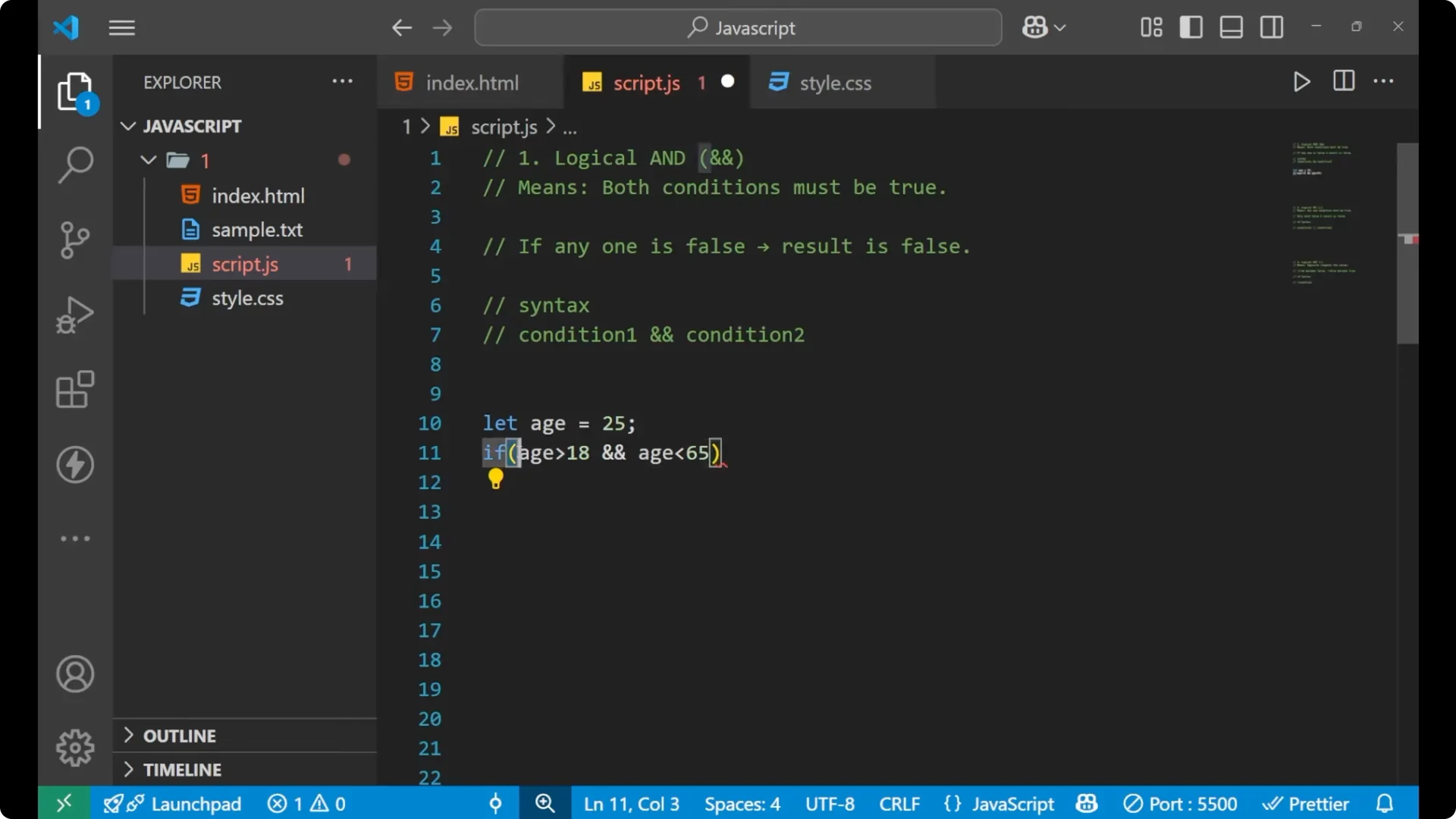 Mastering JavaScript Logical Operators: &&, ||, and ! Explained 7