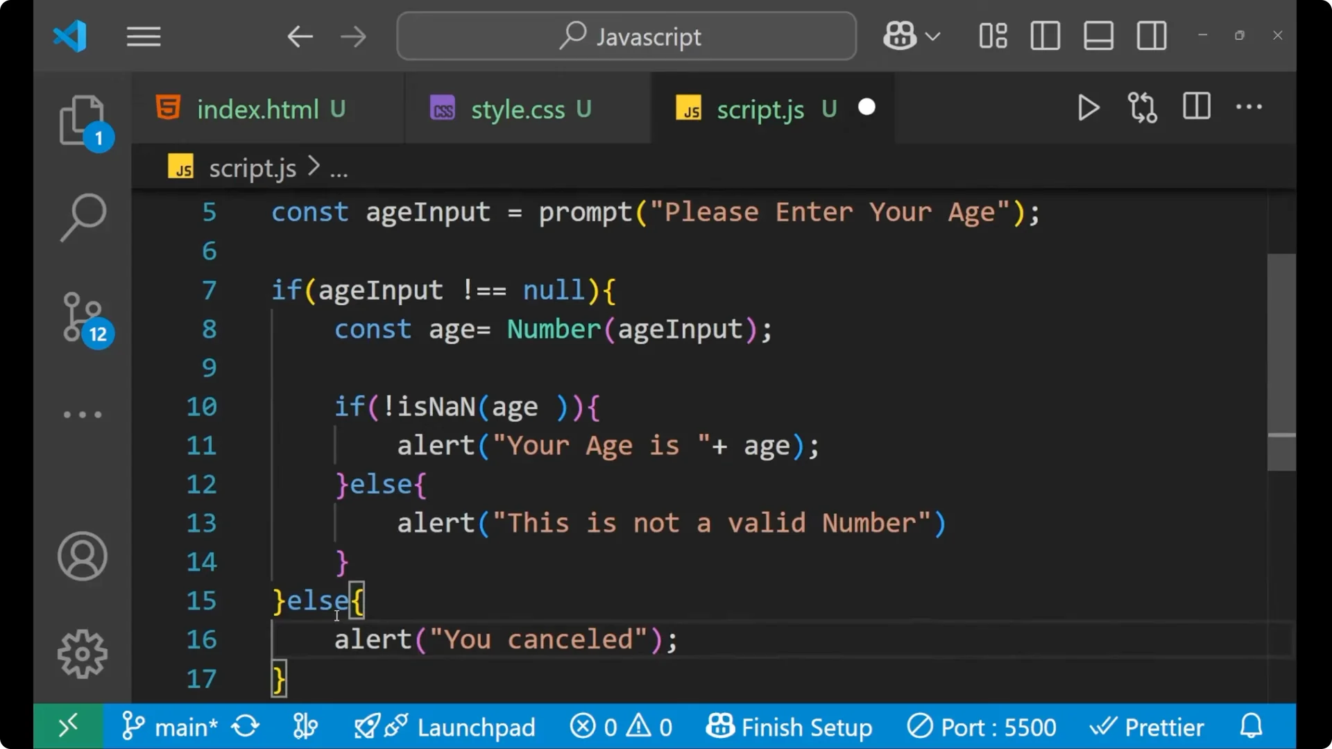 Mastering JavaScript Prompts: Capture User Input with Examples  12
