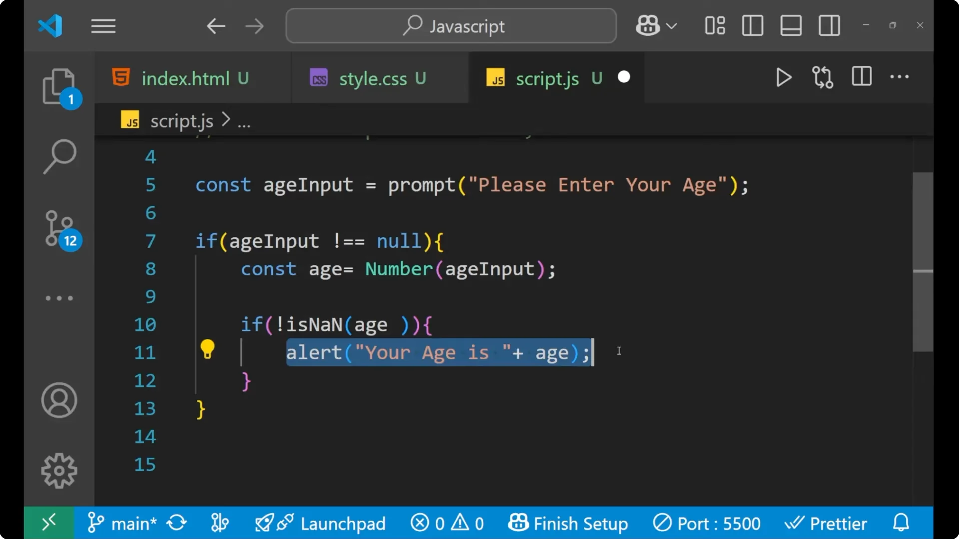 Mastering JavaScript Prompts: Capture User Input with Examples 9