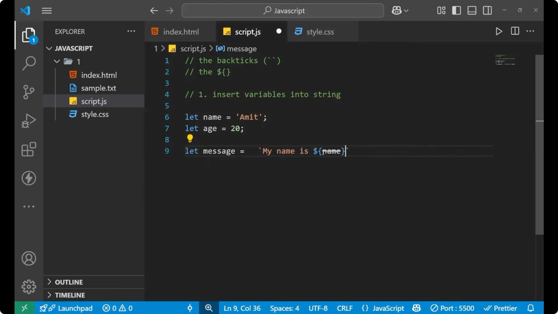 Mastering JavaScript Template Literals for Smooth String Formatting  6