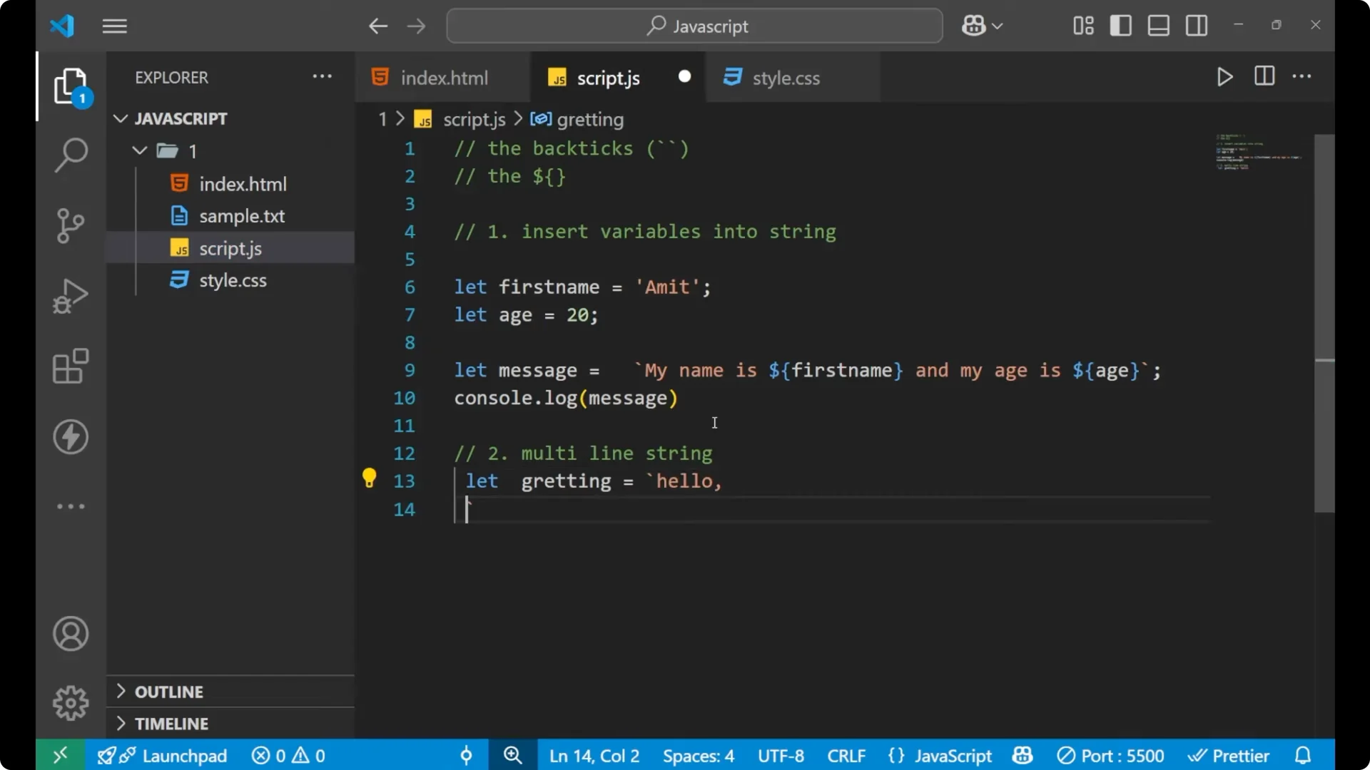 Mastering JavaScript Template Literals for Smooth String Formatting 9