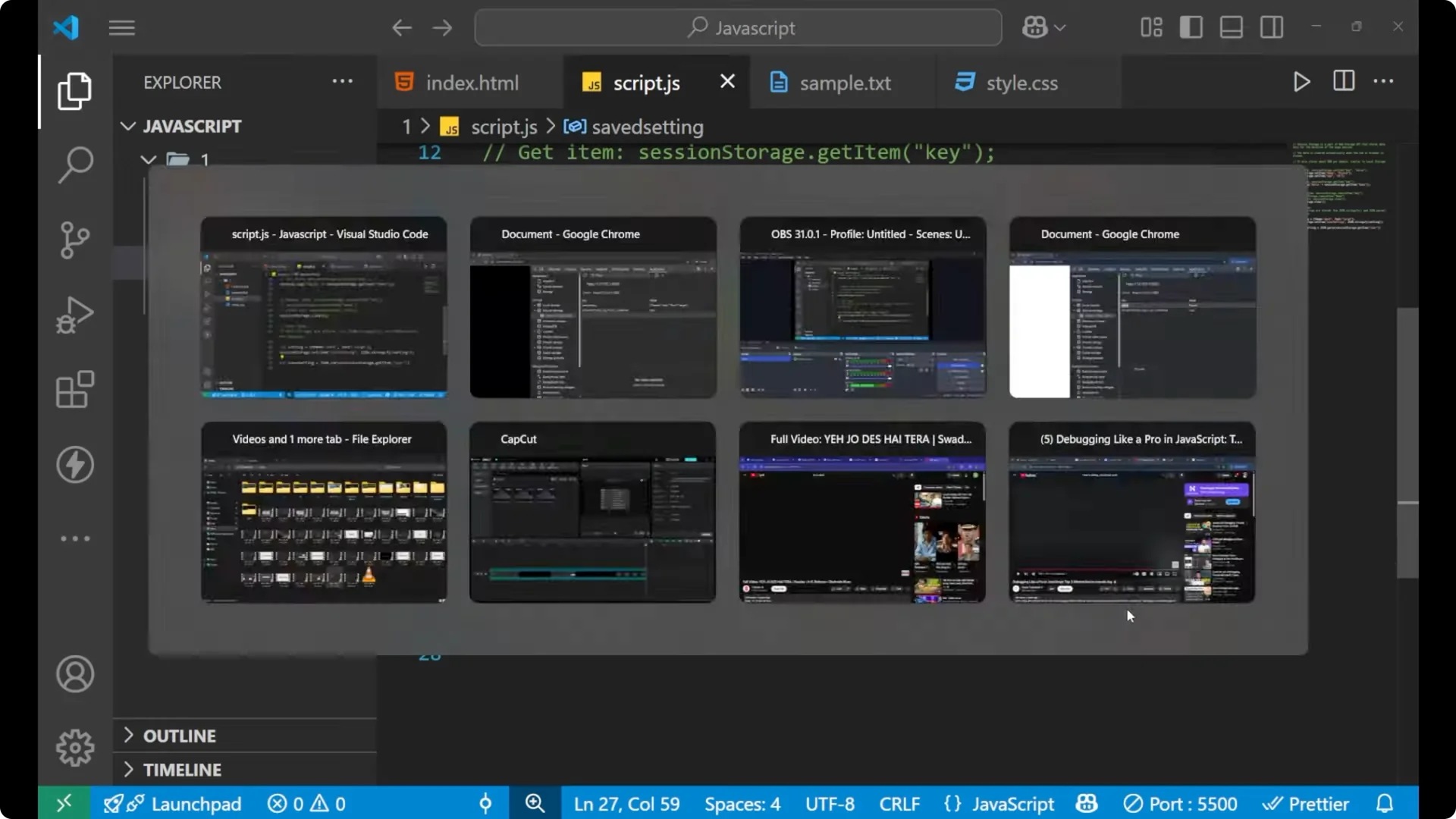 Mastering Session Storage in JavaScript: Store Temporary Browser Data  16
