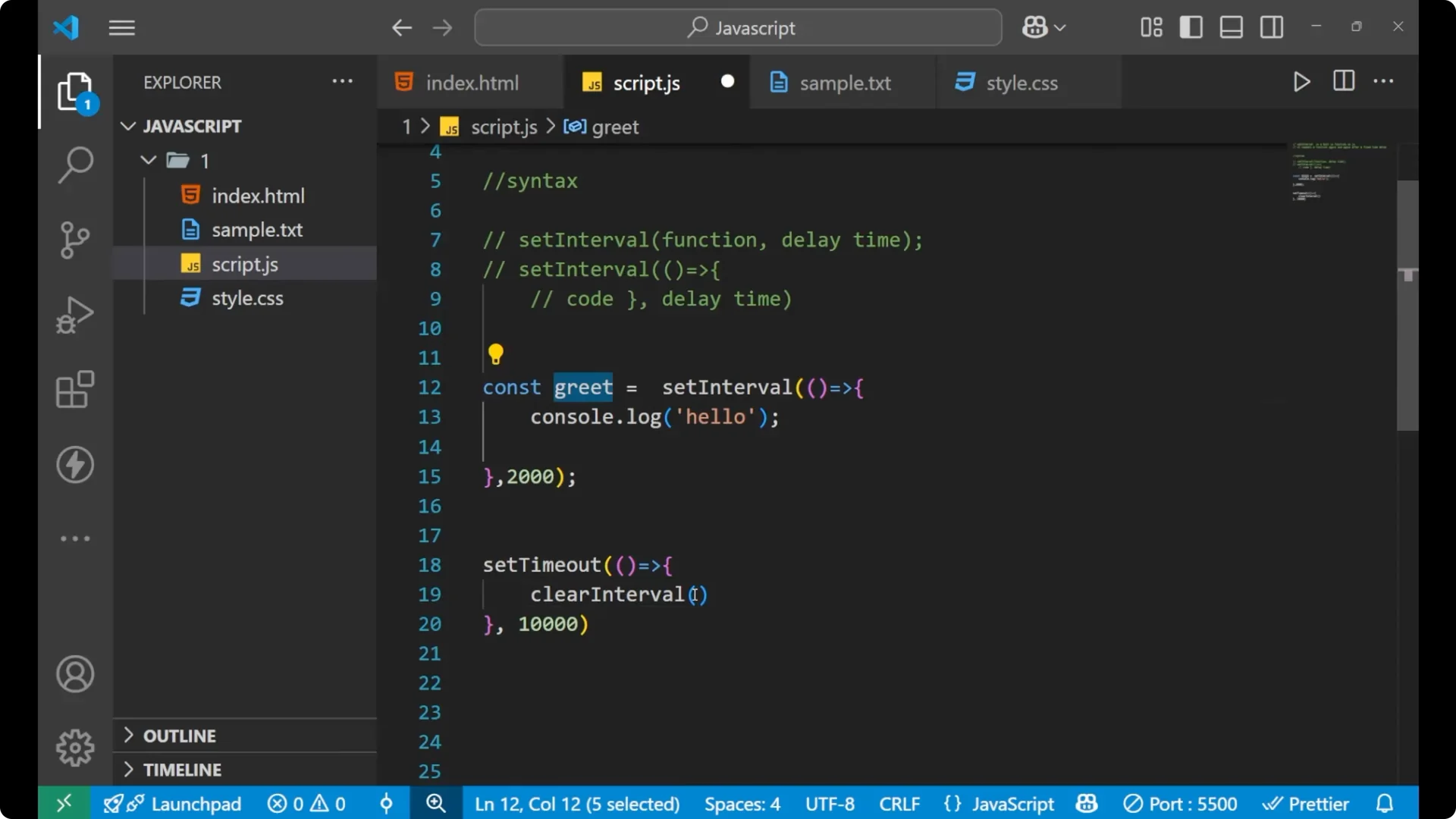 Mastering setInterval: Run JavaScript Code Repeatedly with Timers 11