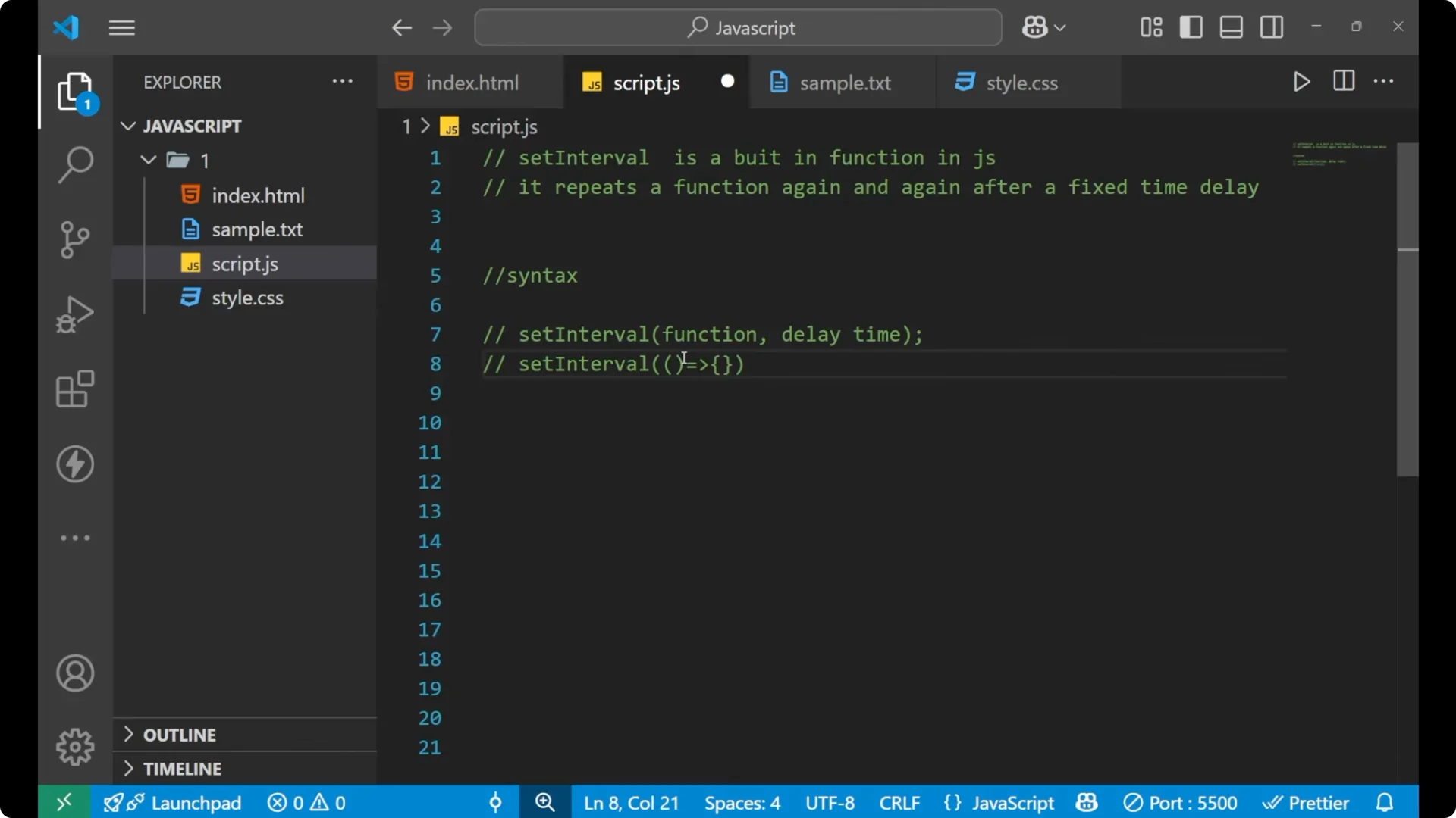 Mastering setInterval: Run JavaScript Code Repeatedly with Timers 7