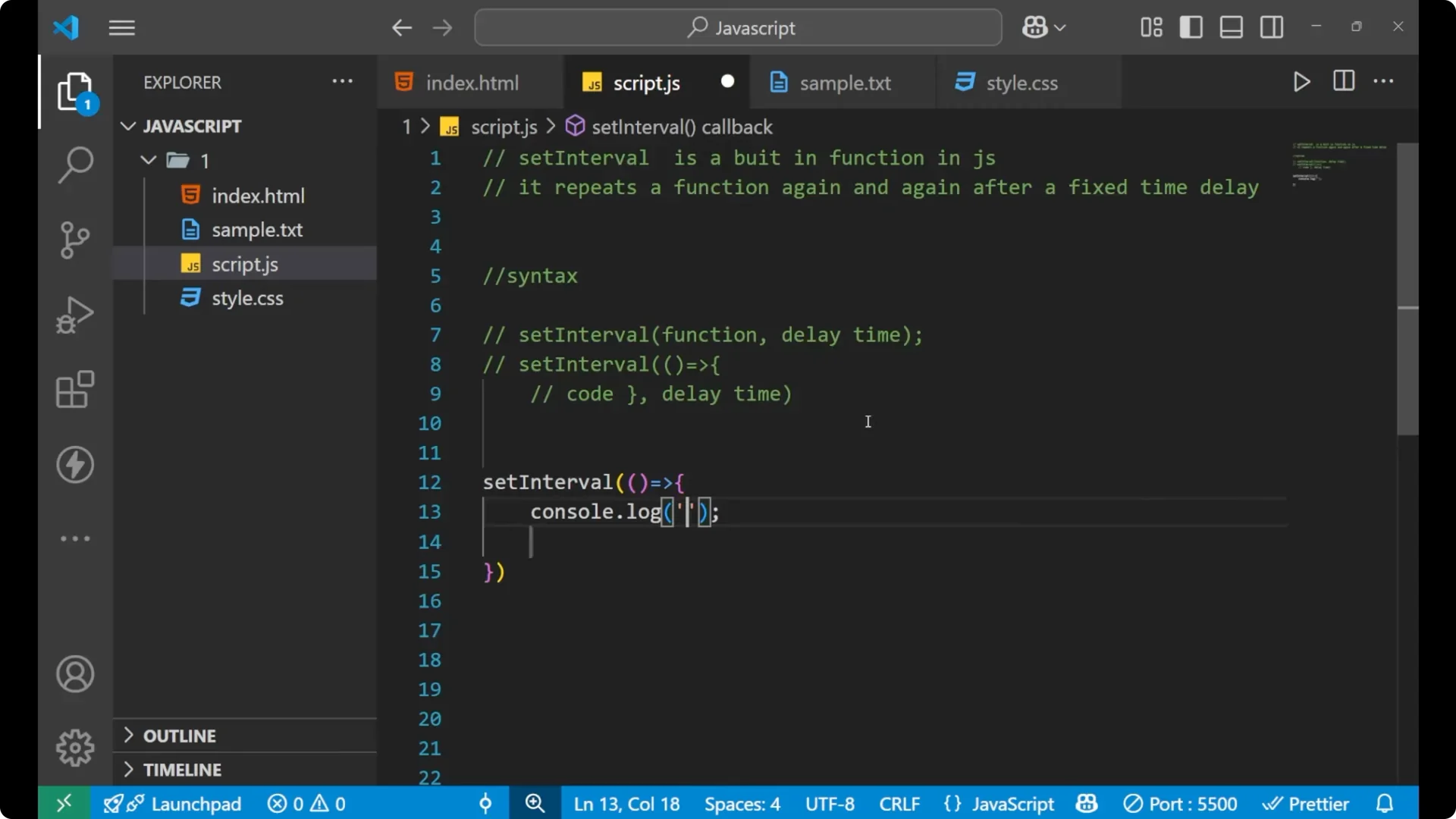 Mastering setInterval: Run JavaScript Code Repeatedly with Timers  8