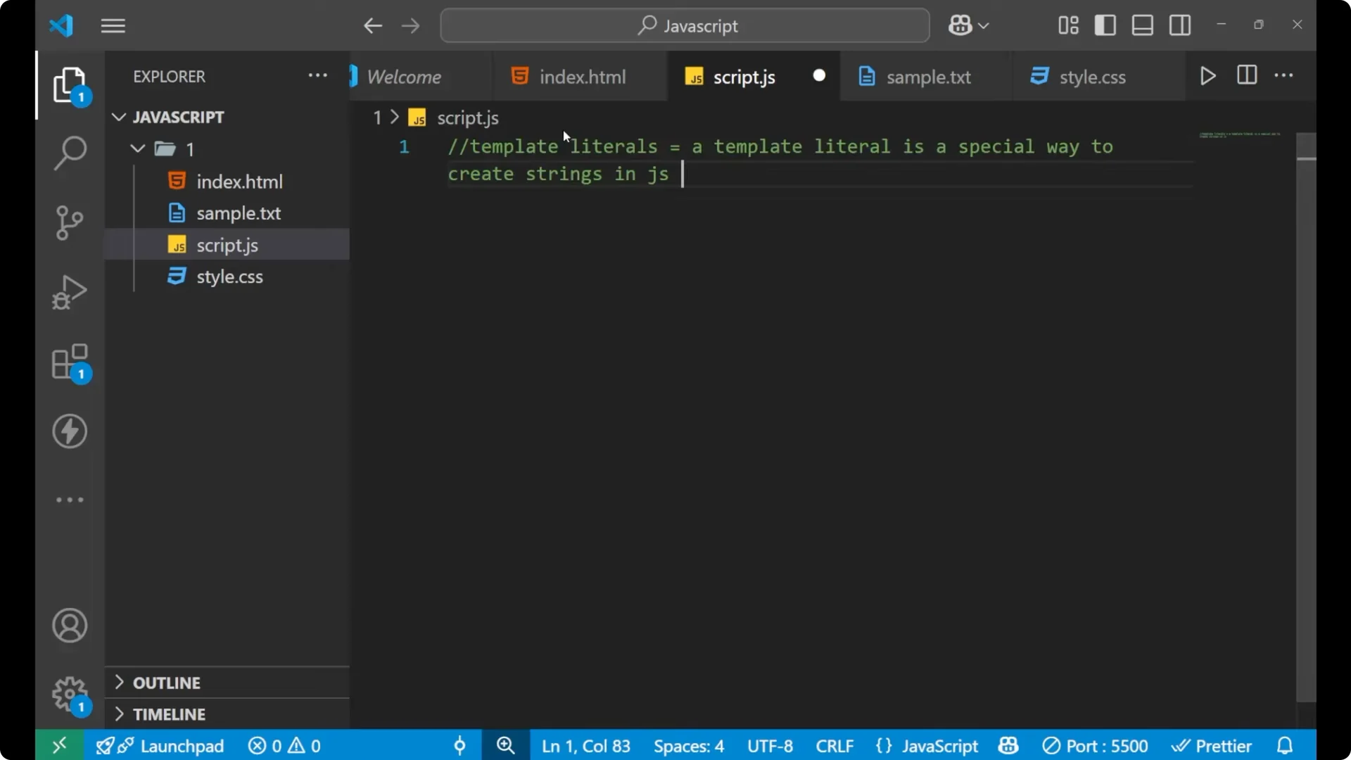 Mastering Template Literals: A Simple JavaScript Guide 1