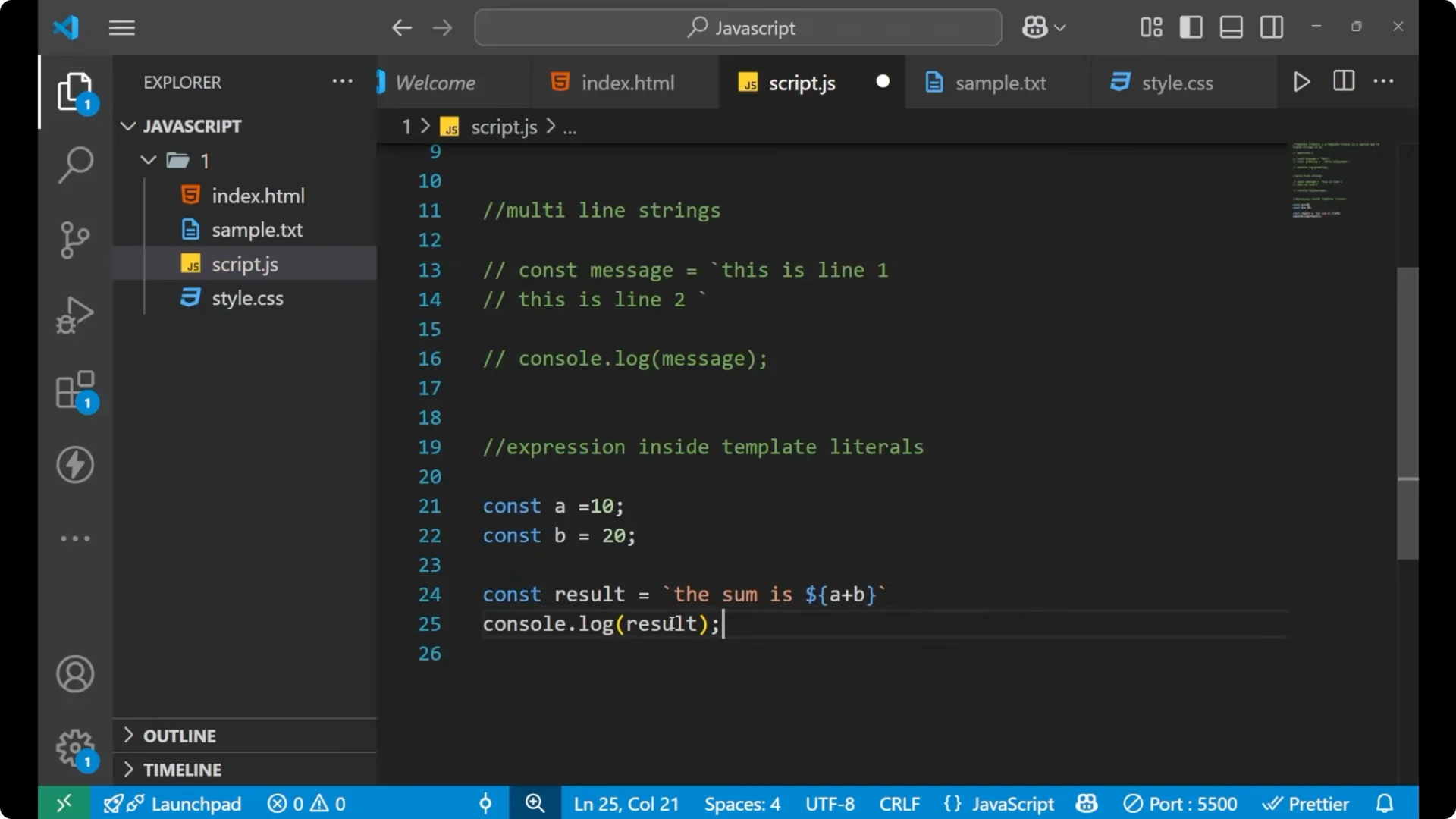 Mastering Template Literals: A Simple JavaScript Guide 13