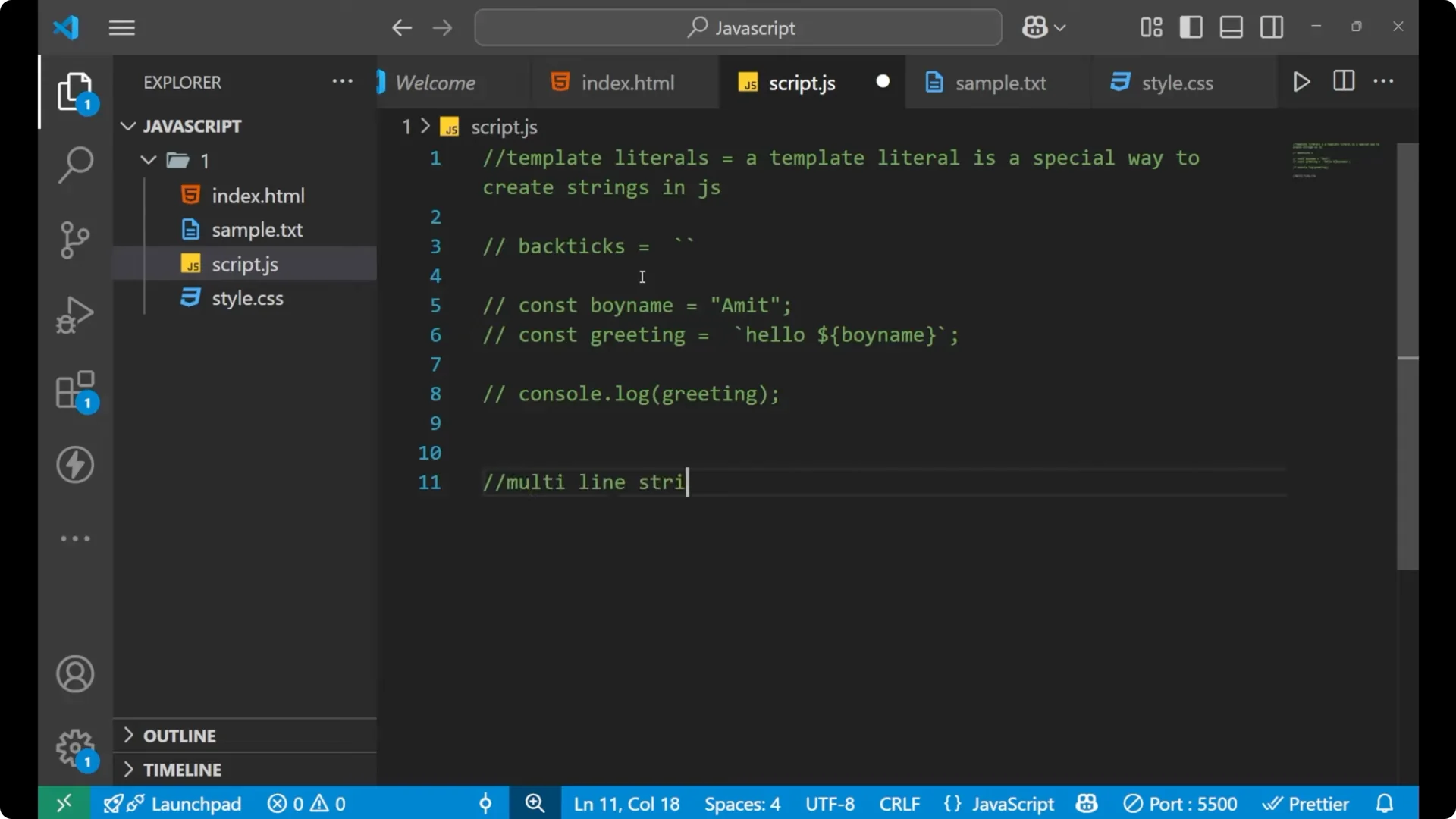 Mastering Template Literals: A Simple JavaScript Guide 7