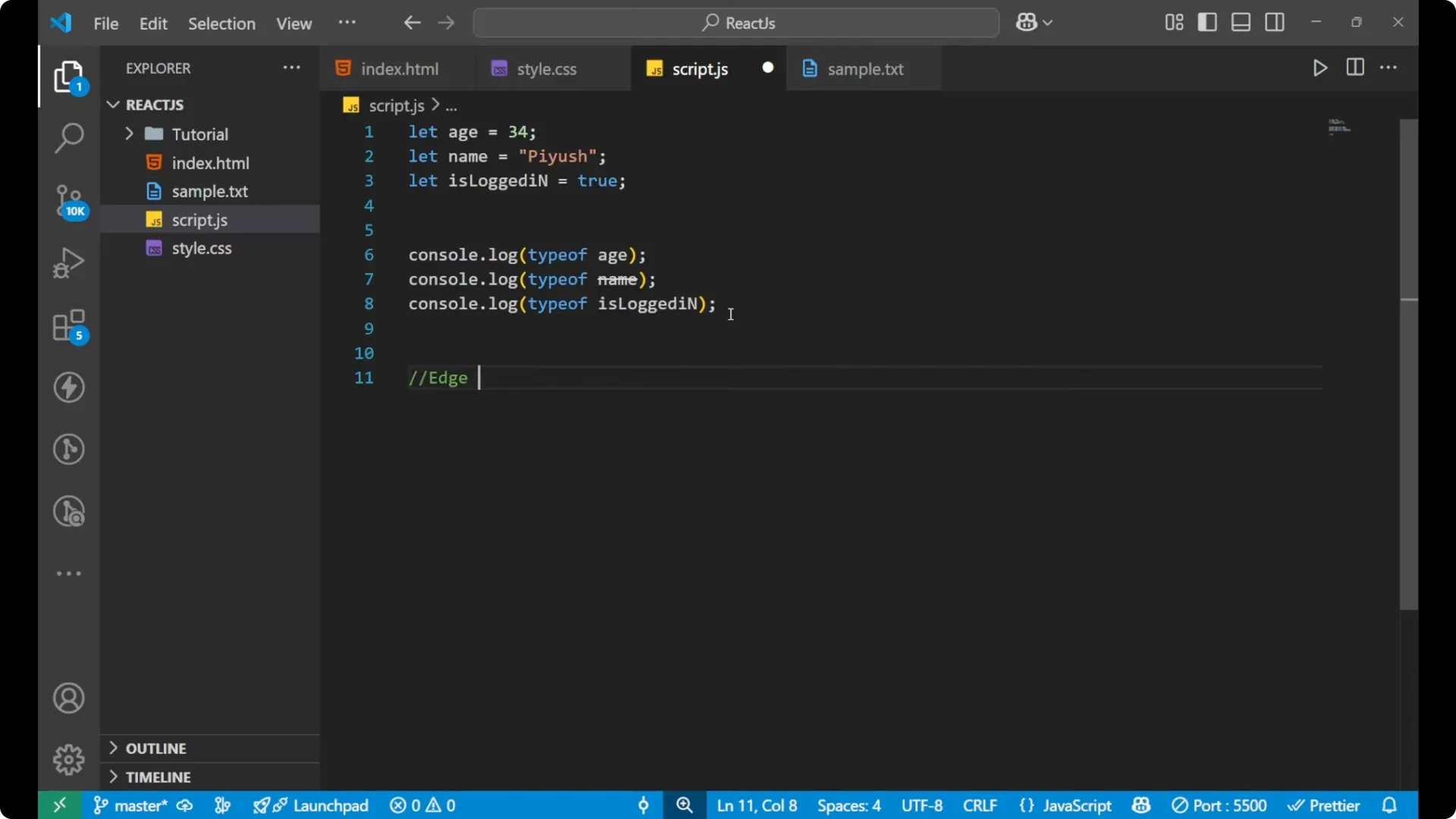 Mastering typeof in JavaScript: A Beginner's Guide with Examples  7