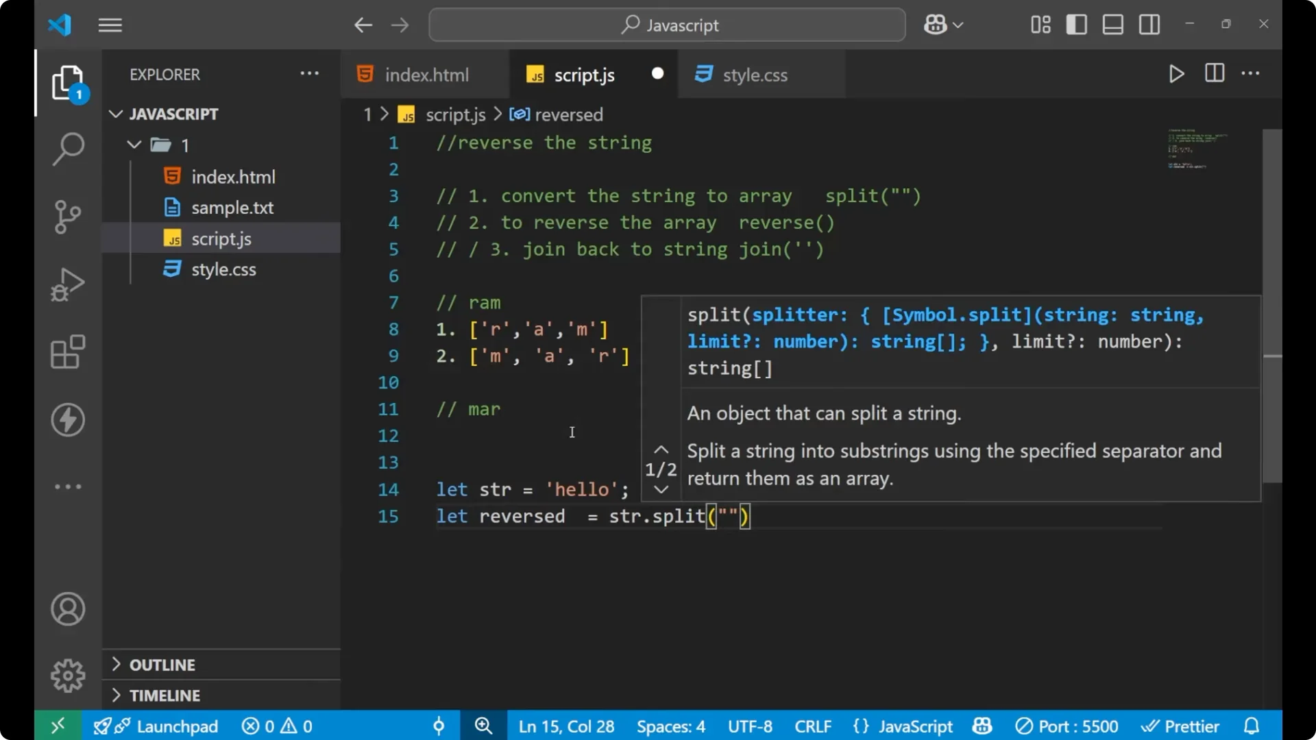 Simple Steps to Reverse a String in JavaScript Explained  10