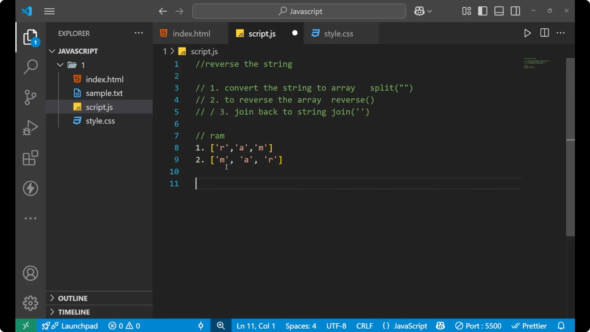 Simple Steps to Reverse a String in JavaScript Explained  7