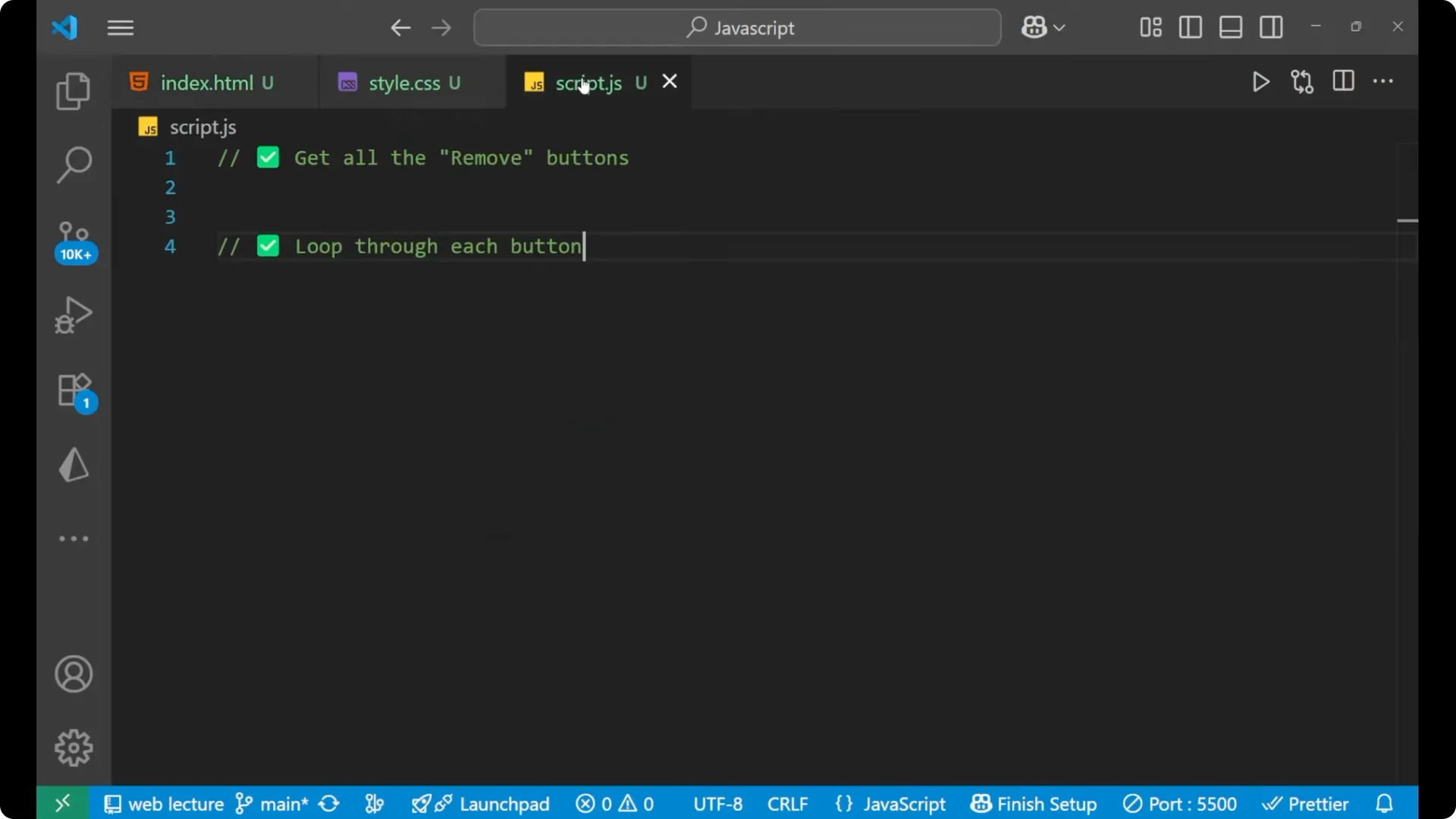Simple Ways to Remove DOM Elements Dynamically with Vanilla JS screenshot 3