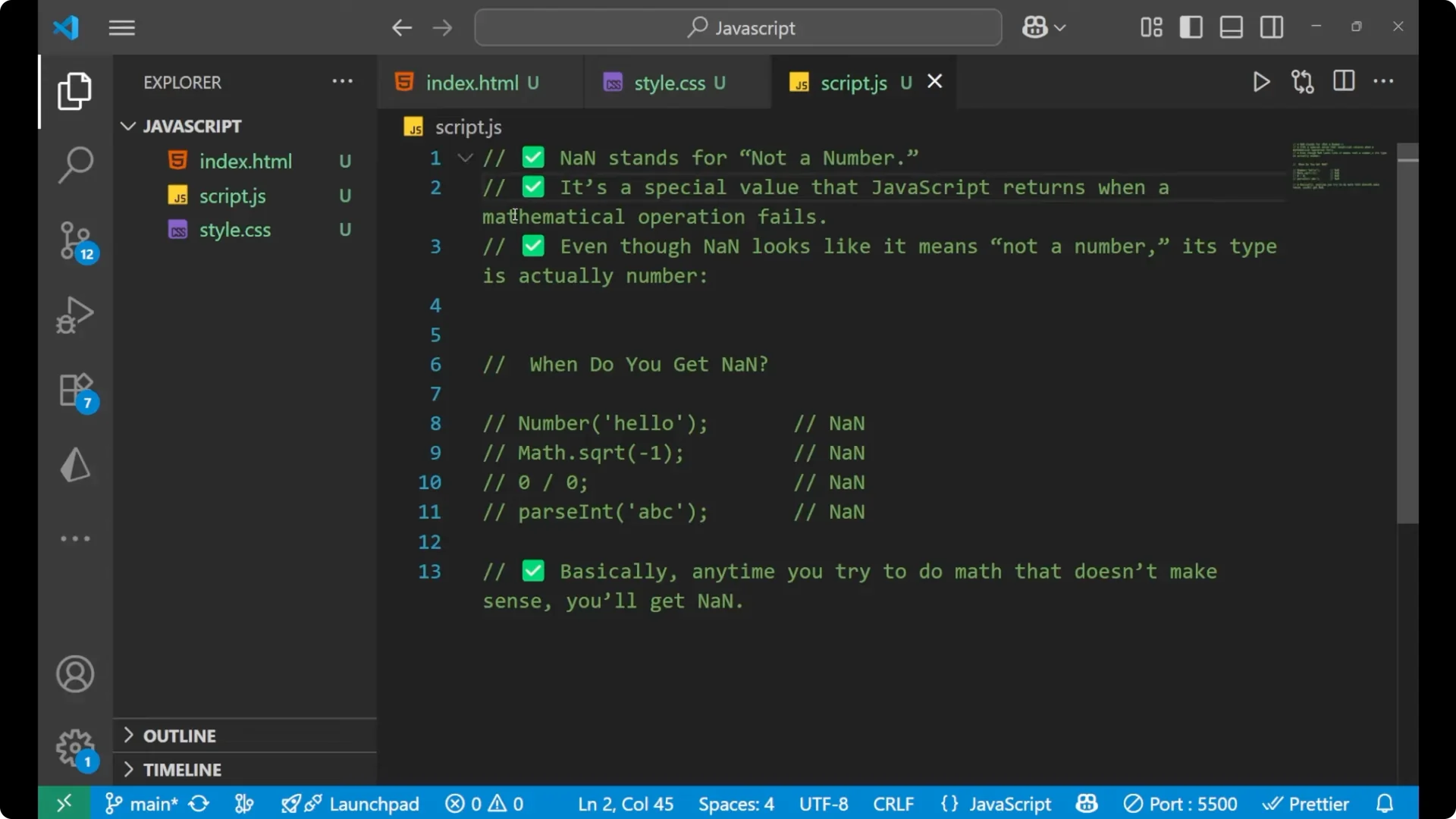 Understanding NaN in JavaScript: How to Detect and Fix It 1