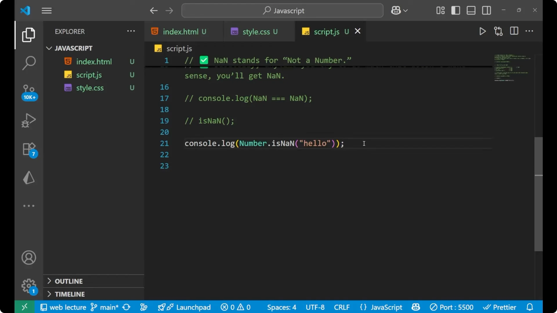 Understanding NaN in JavaScript: How to Detect and Fix It 12