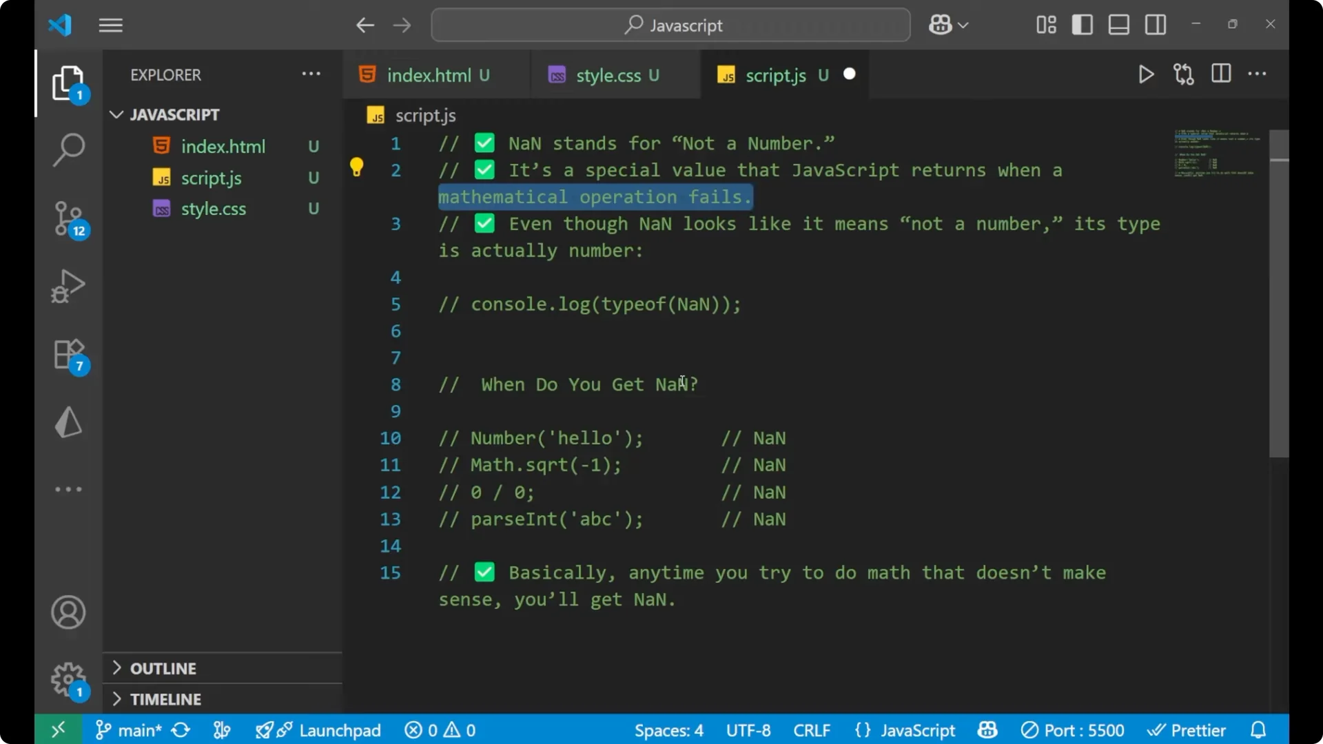 Understanding NaN in JavaScript: How to Detect and Fix It 3