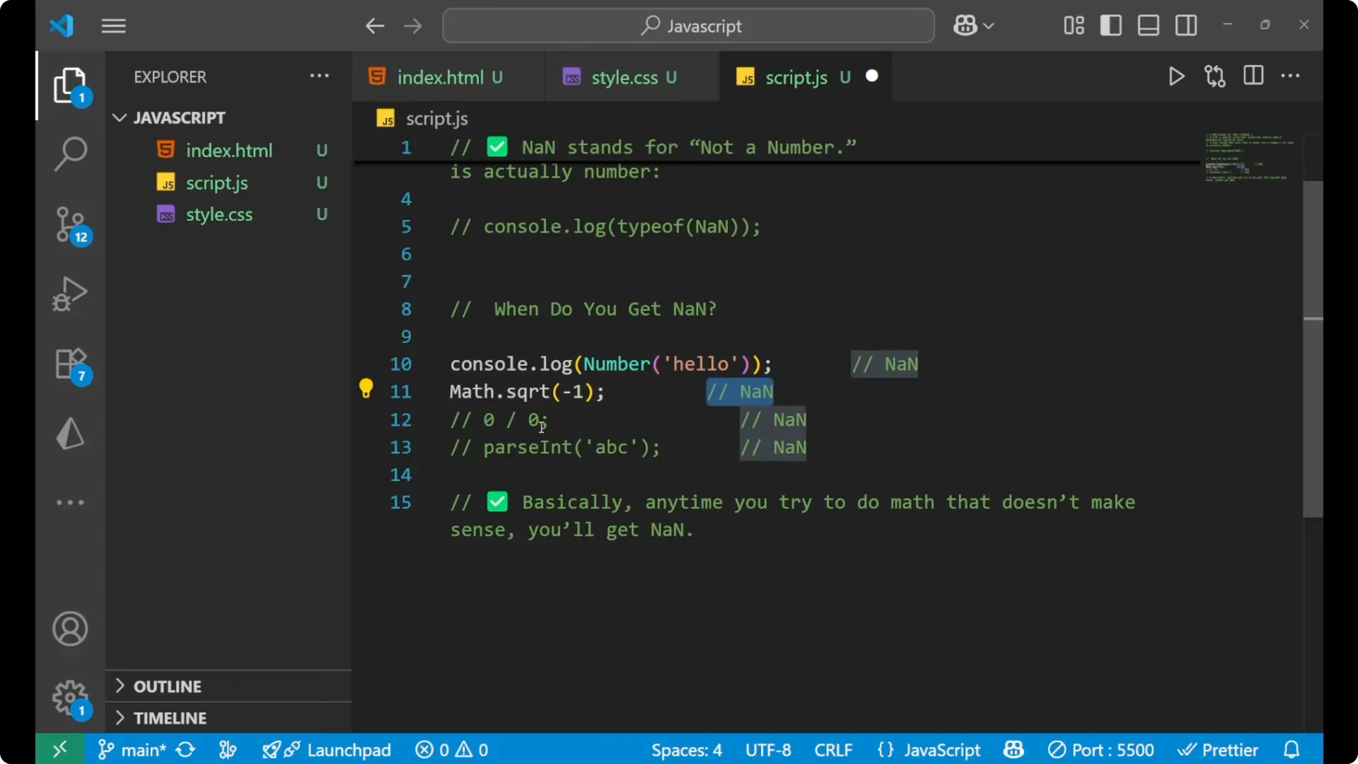 Understanding NaN in JavaScript: How to Detect and Fix It 5