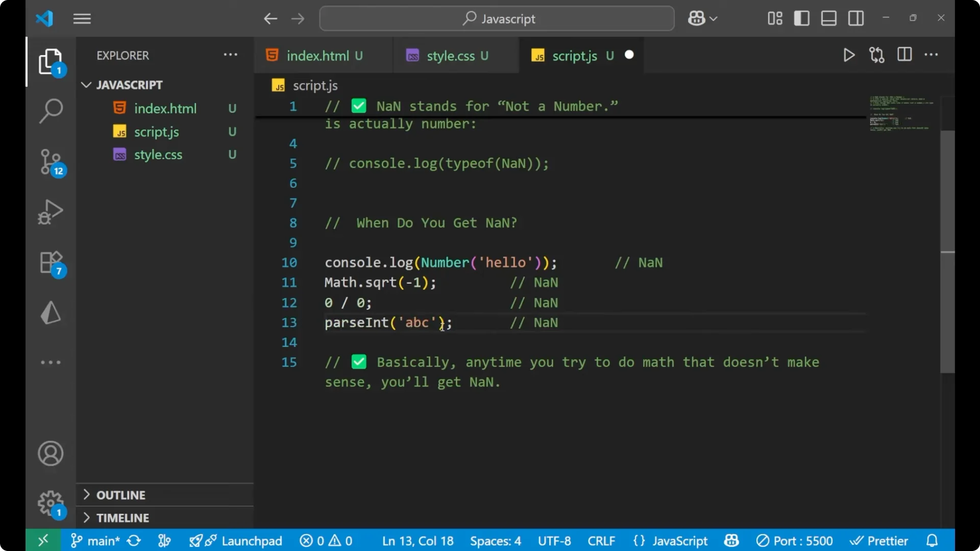 Understanding NaN in JavaScript: How to Detect and Fix It 7