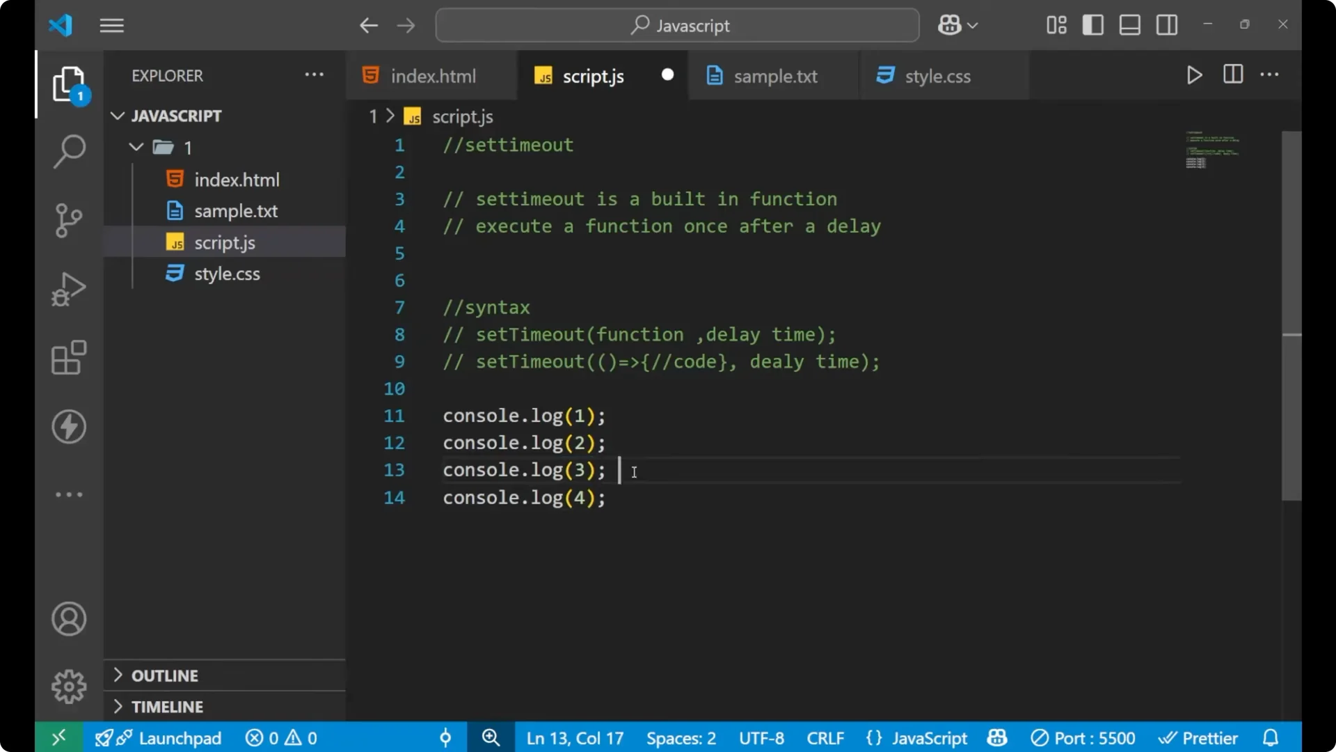 Mastering setTimeout in JavaScript: Effective Delays and Timers  13