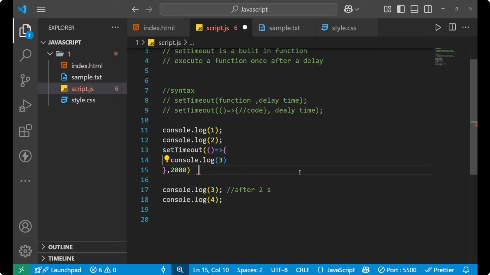 Mastering setTimeout in JavaScript: Effective Delays and Timers  17
