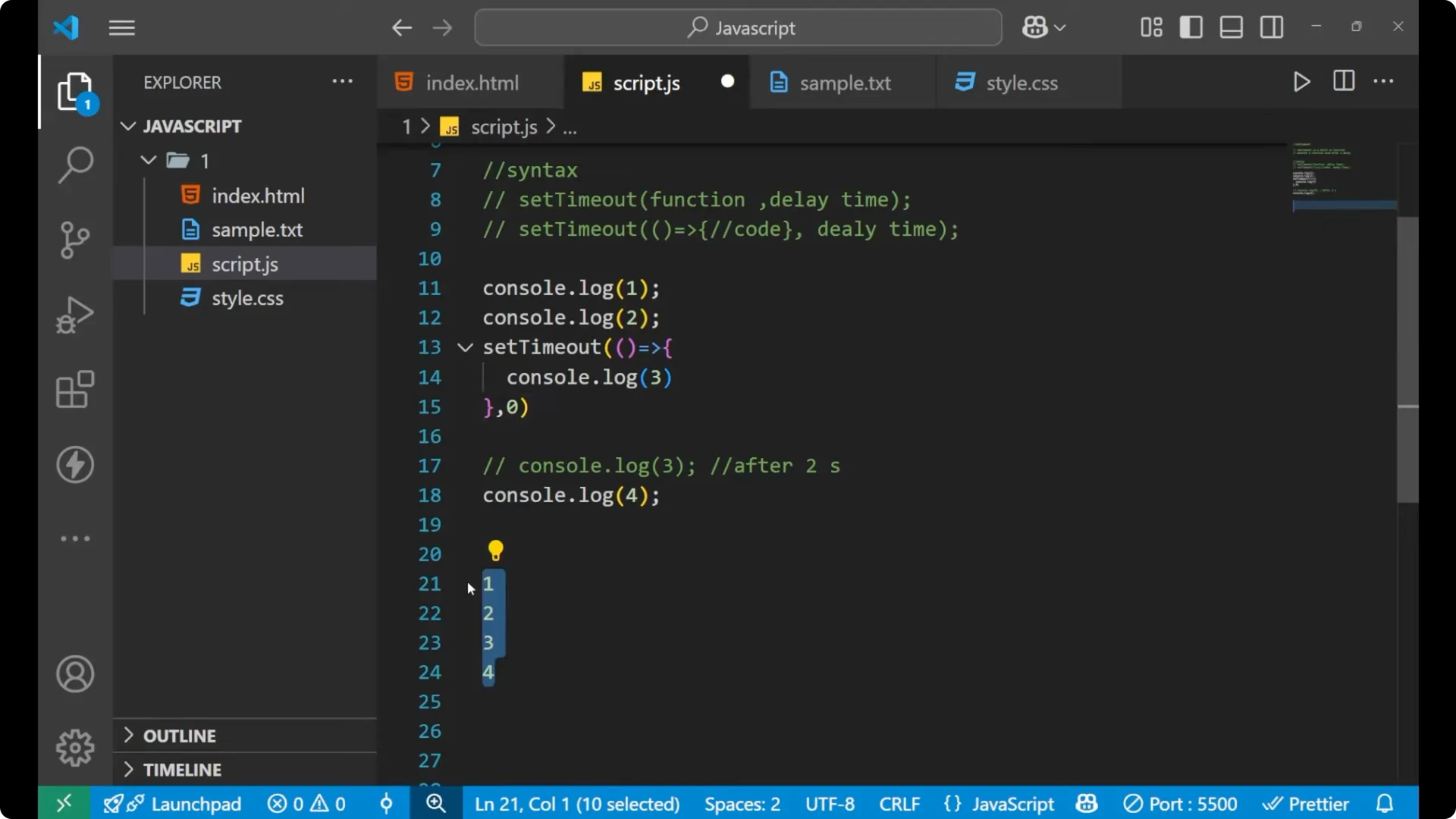 Mastering setTimeout in JavaScript: Effective Delays and Timers  20