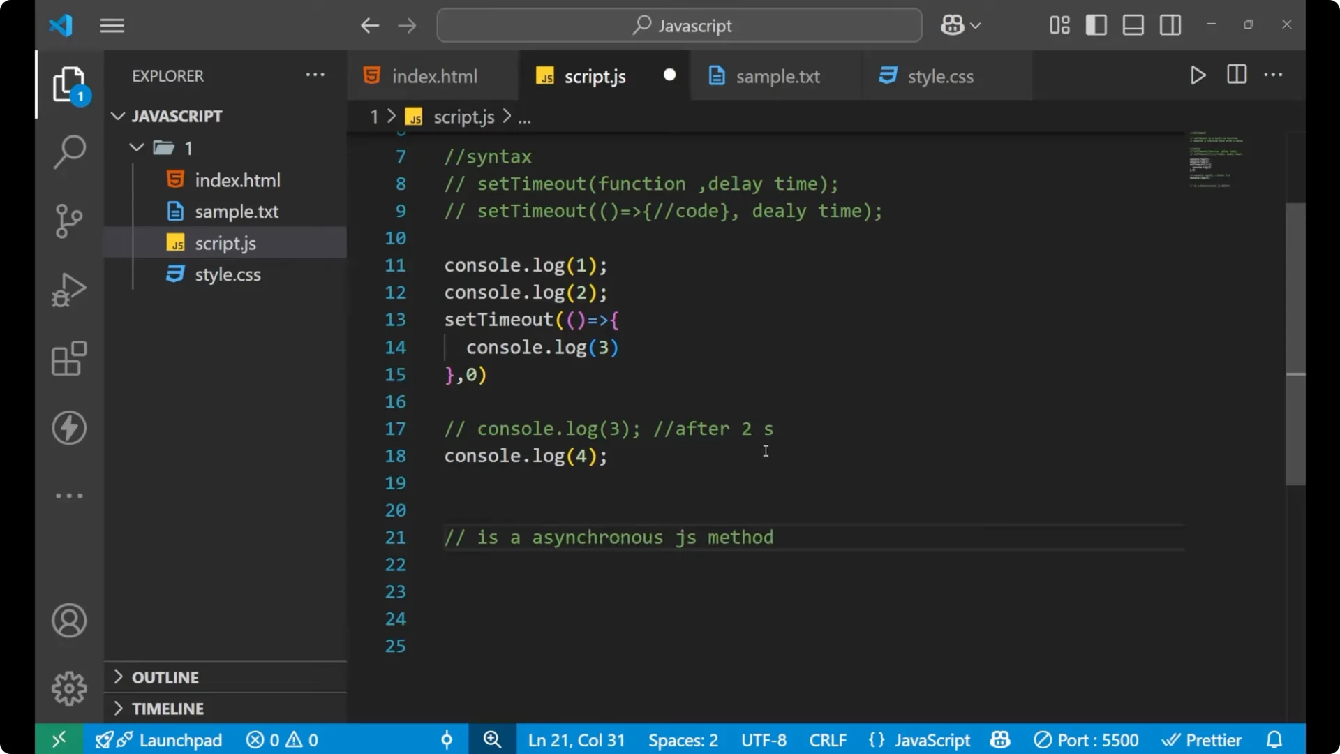 Mastering setTimeout in JavaScript: Effective Delays and Timers  21
