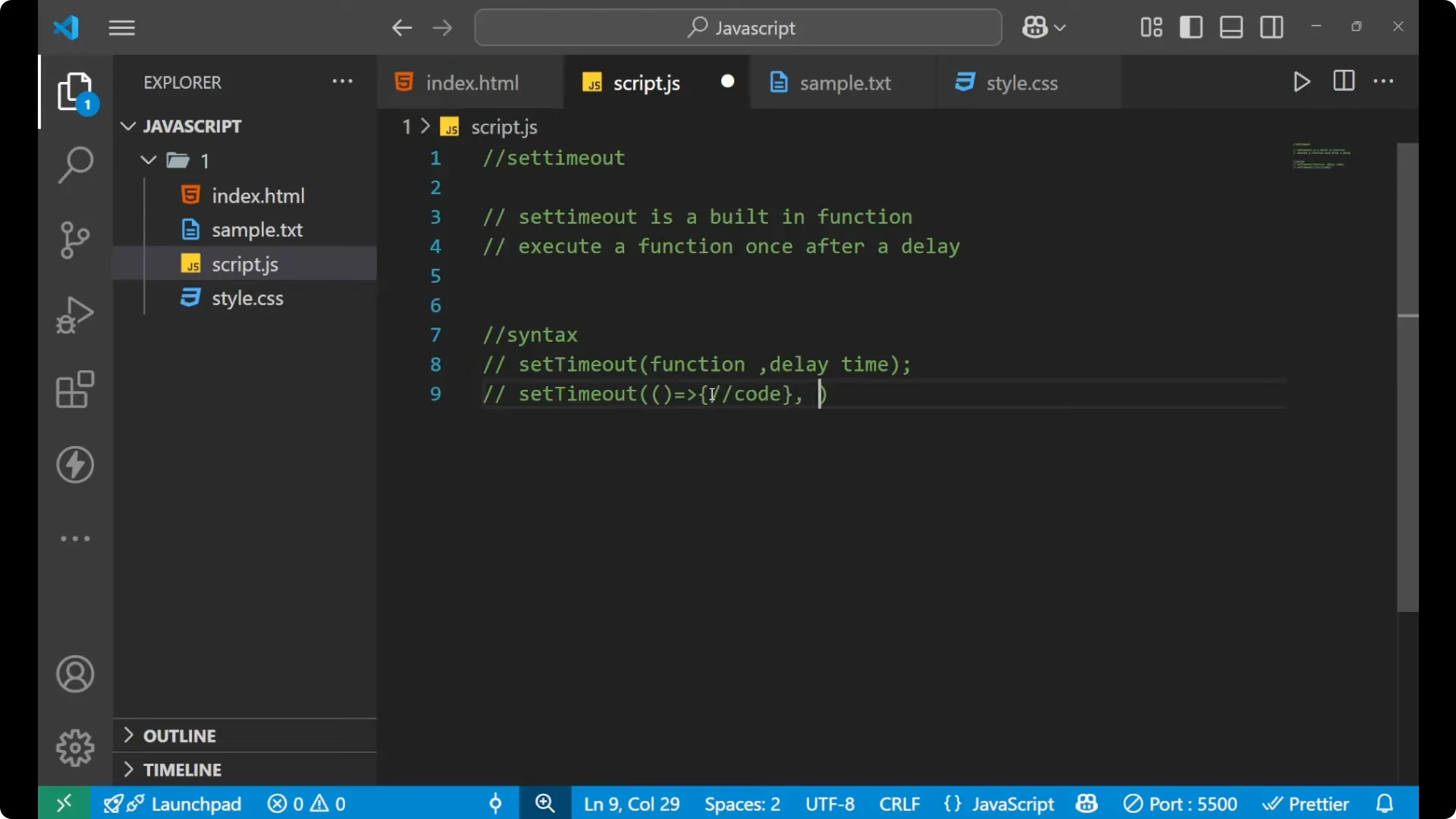 Mastering setTimeout in JavaScript: Effective Delays and Timers  9